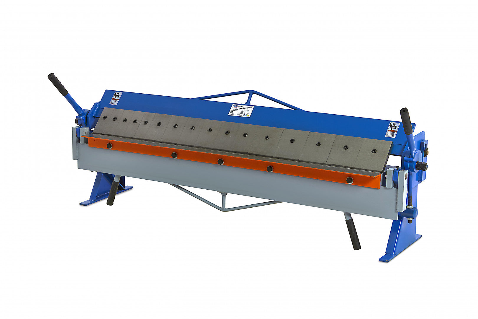 Professzionális kézi lemezhajlító szemgmentált pengével 1220 mm vASTAgság 1.5 mm HBM MACHINES hollandia