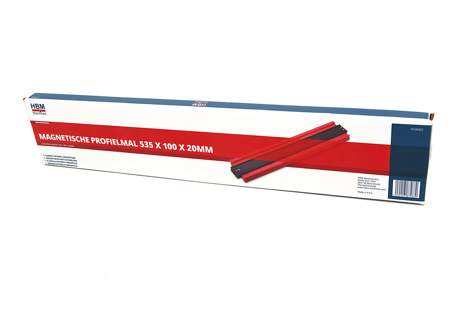 Professzionális mágneses kontúrmérő sablon 535x100x20mm