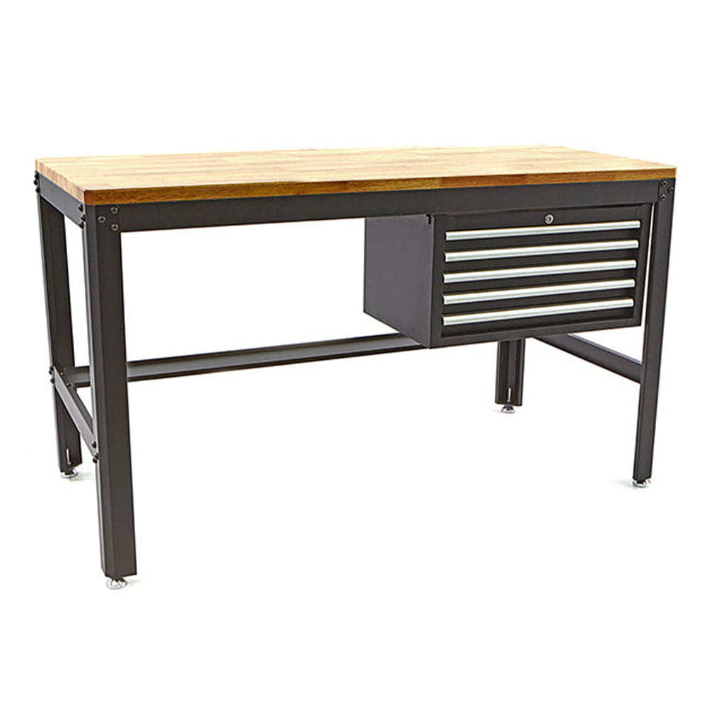 Professzionális munkaasztal - munkapad 155 cm 5 fiókos