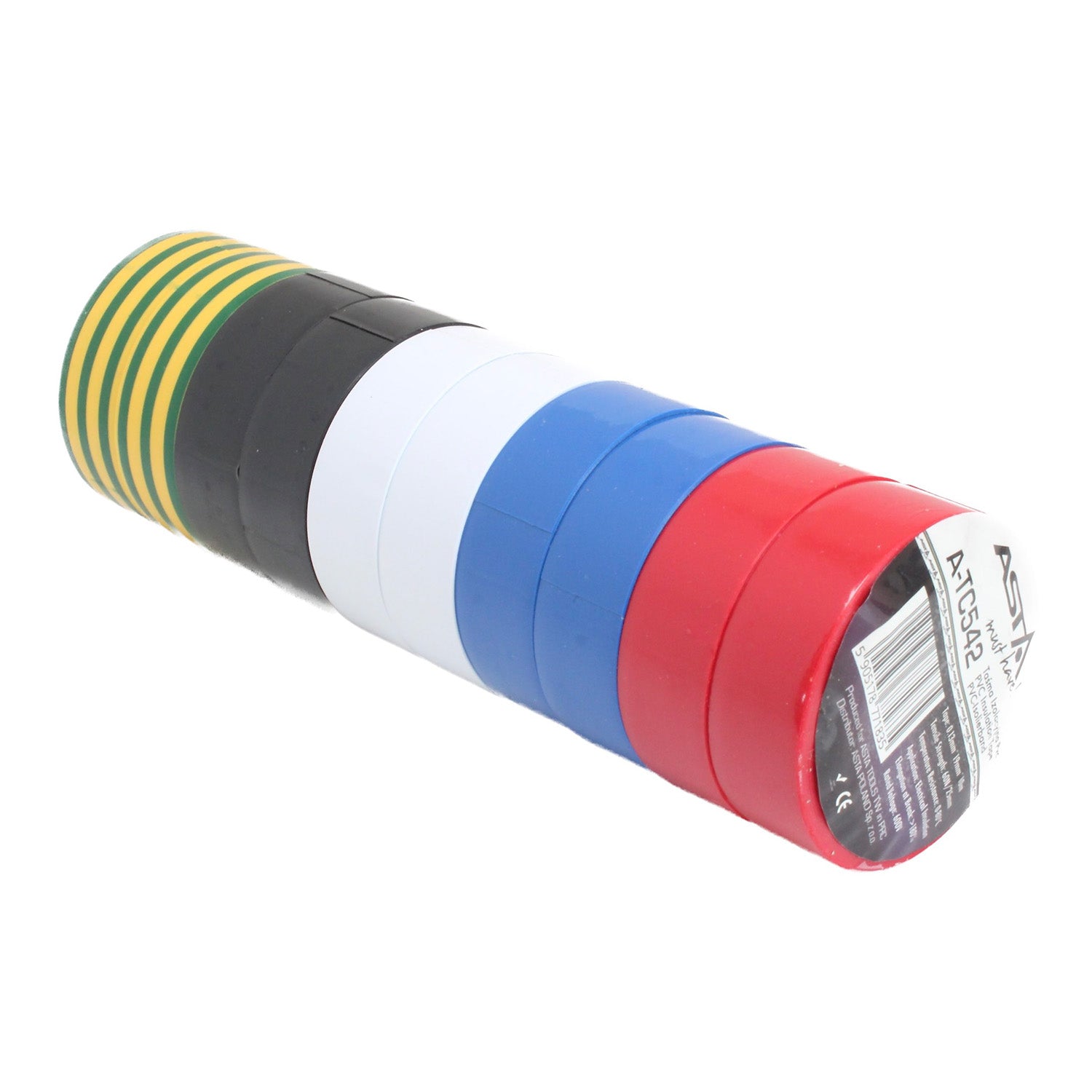 Pvc szigetelőszalag készlet 10 db 19 mm