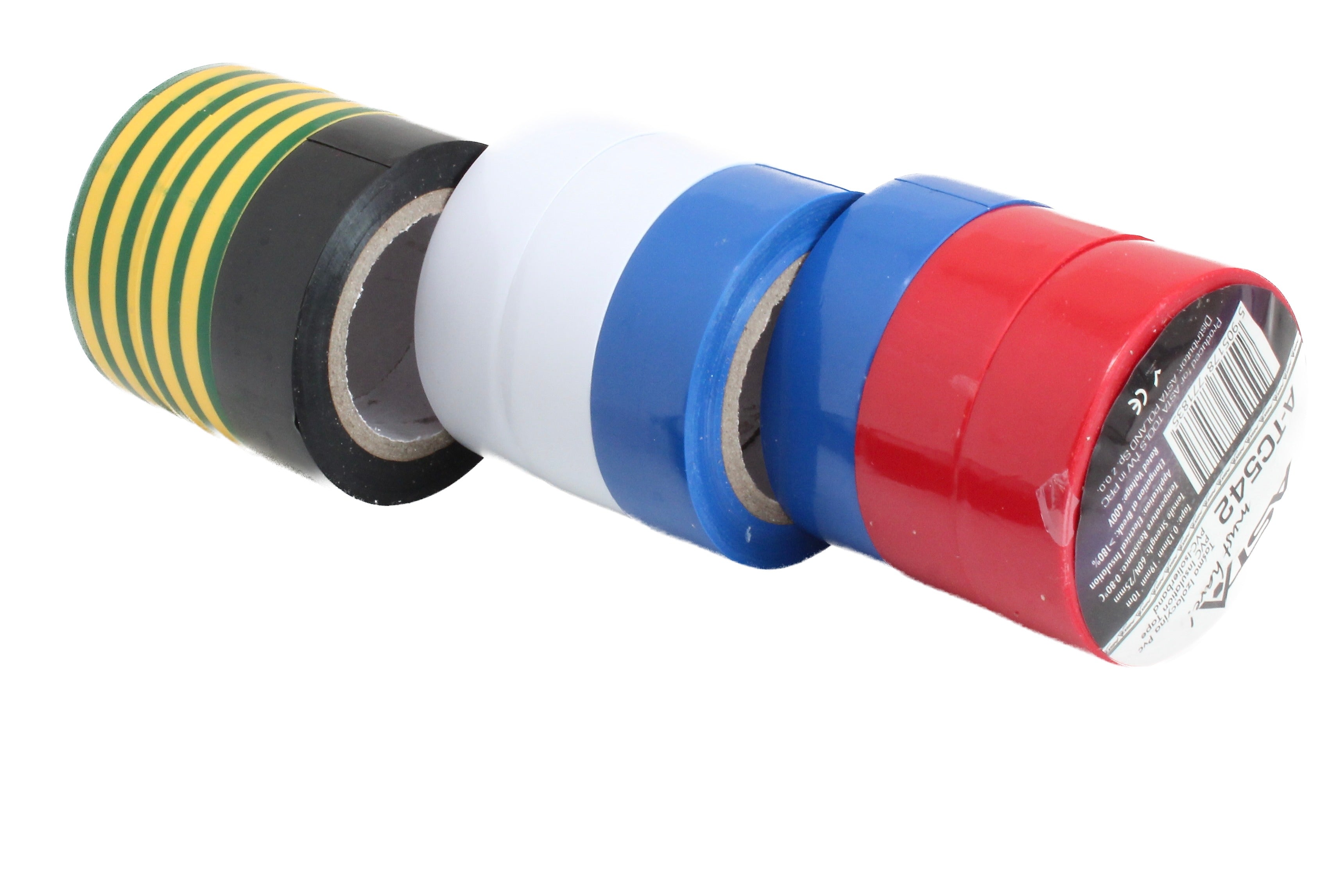 Pvc szigetelőszalag készlet 10 db 19 mm