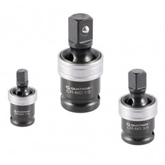 GÉPI ÜTŐADAPTER KÉSZLET KARDÁNCSUKLÓVAL 1/4'', 3/8'' 1/2''