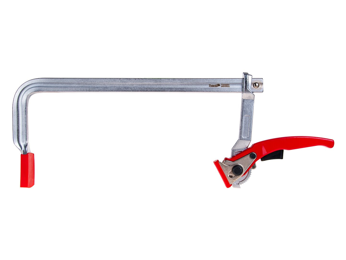 Racsnis gyorsrögzítő asztalos szorító 250x100 mm GEKO