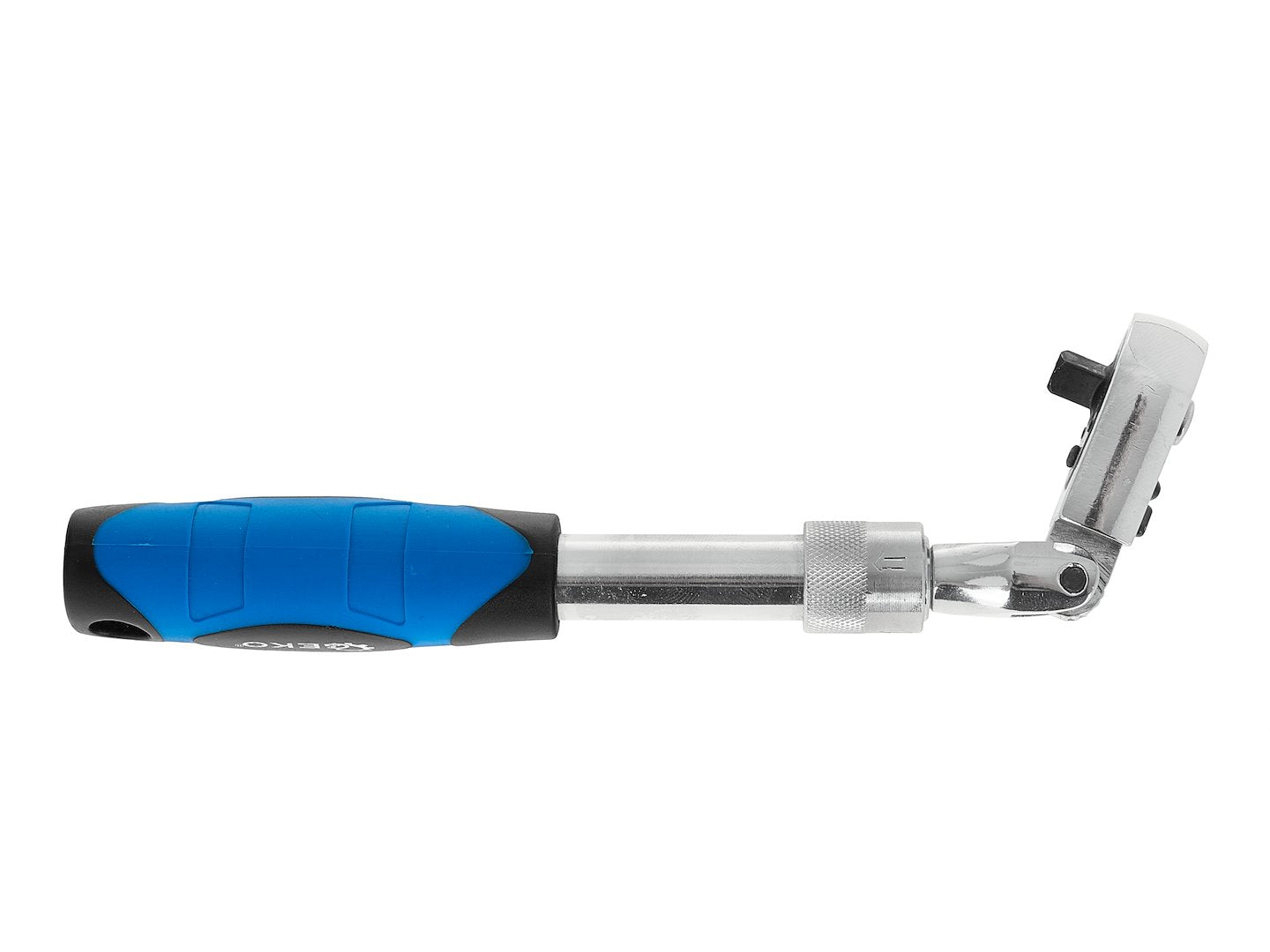 Racsnis hajtókar 1/4" teleszkópos nyéllel 210-278 mm és csuklós fejjel
