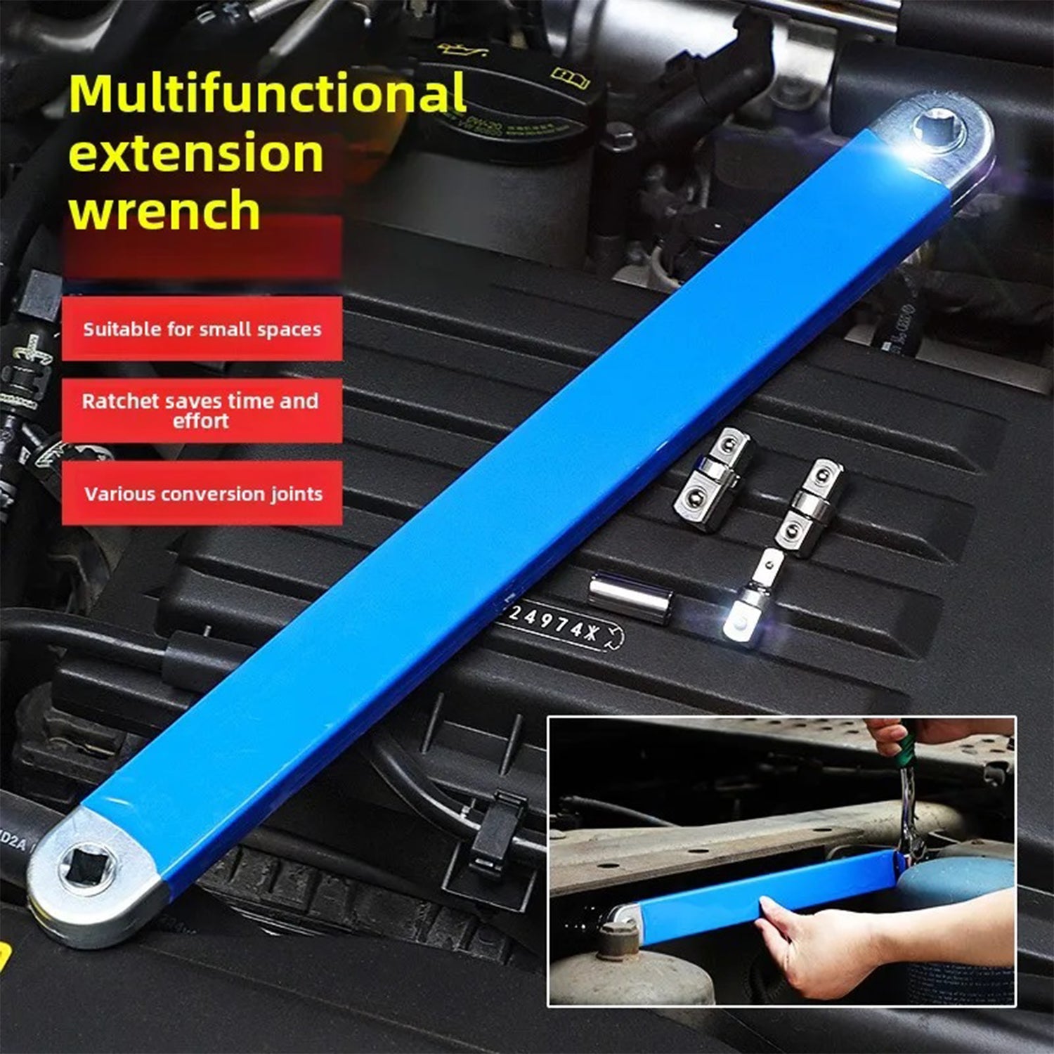 Racsnis hosszabbító kulcs 390mm GEKO