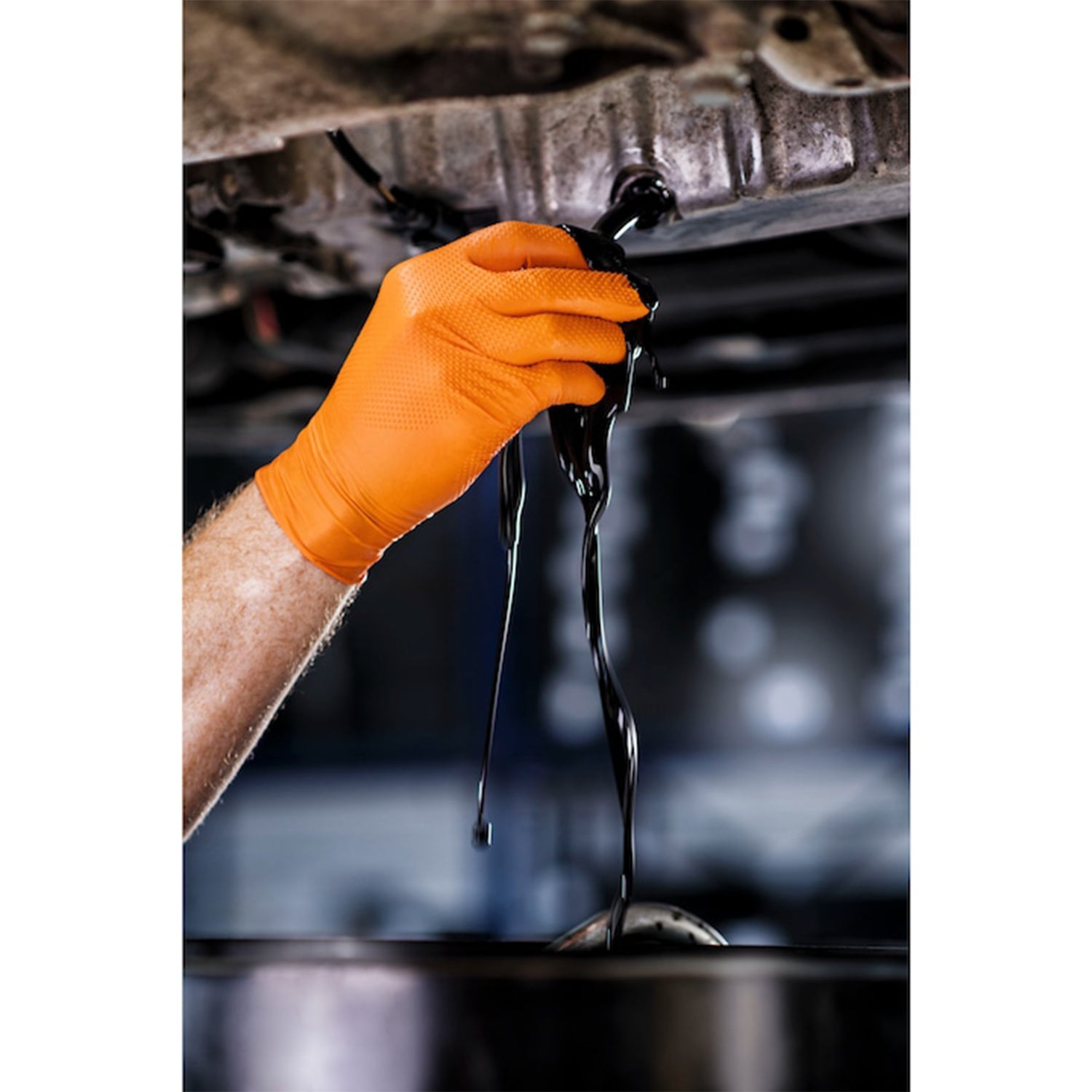 NITRIL KESZTYŰ PREMIUM MERCATOR ONE BY ONE NARANCSSÁRGA M MÉRET 100 DB