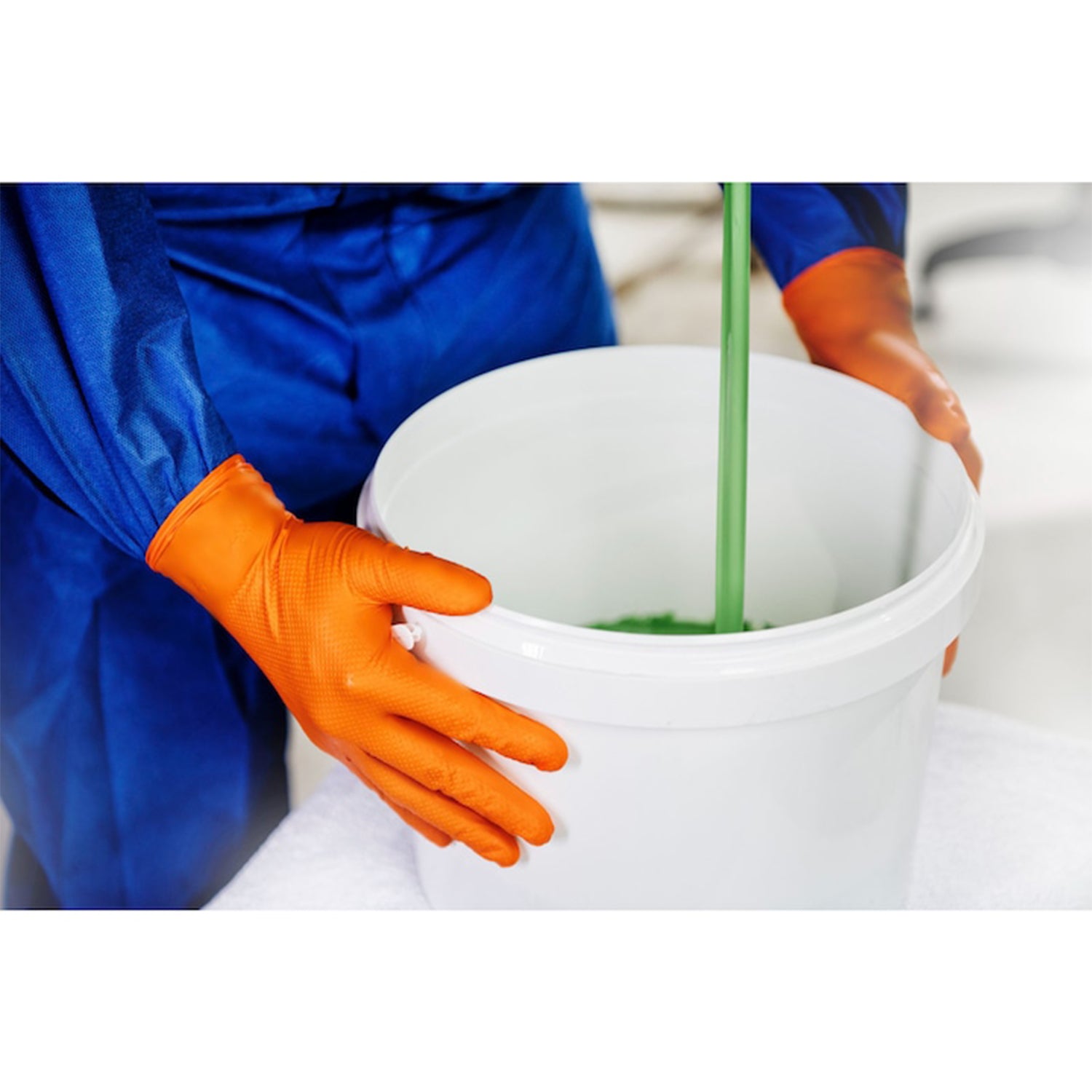 NITRIL KESZTYŰ PREMIUM MERCATOR ONE BY ONE NARANCSSÁRGA M MÉRET 100 DB