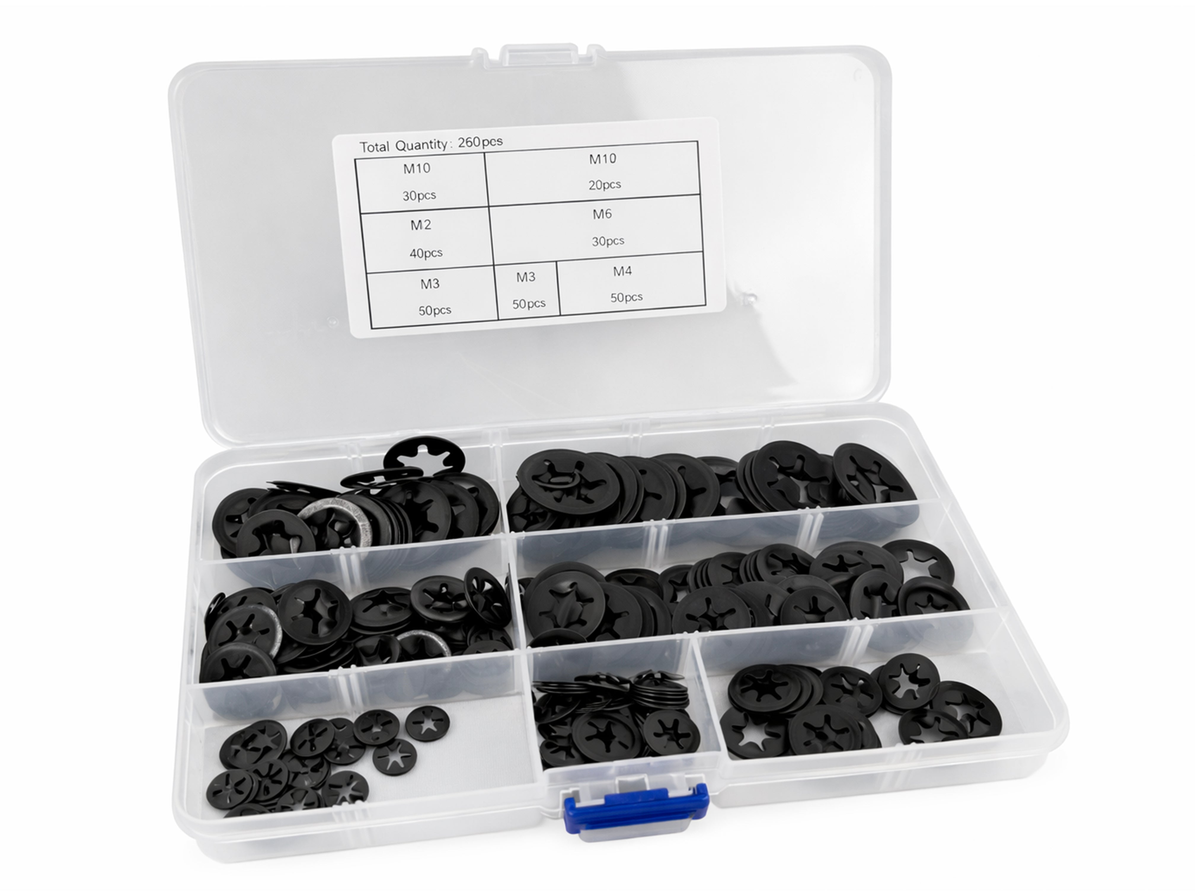 Rögzítő alátét készlet m3-M12 260 db