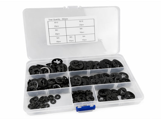 Rögzítő alátét készlet m3-M12 260 db