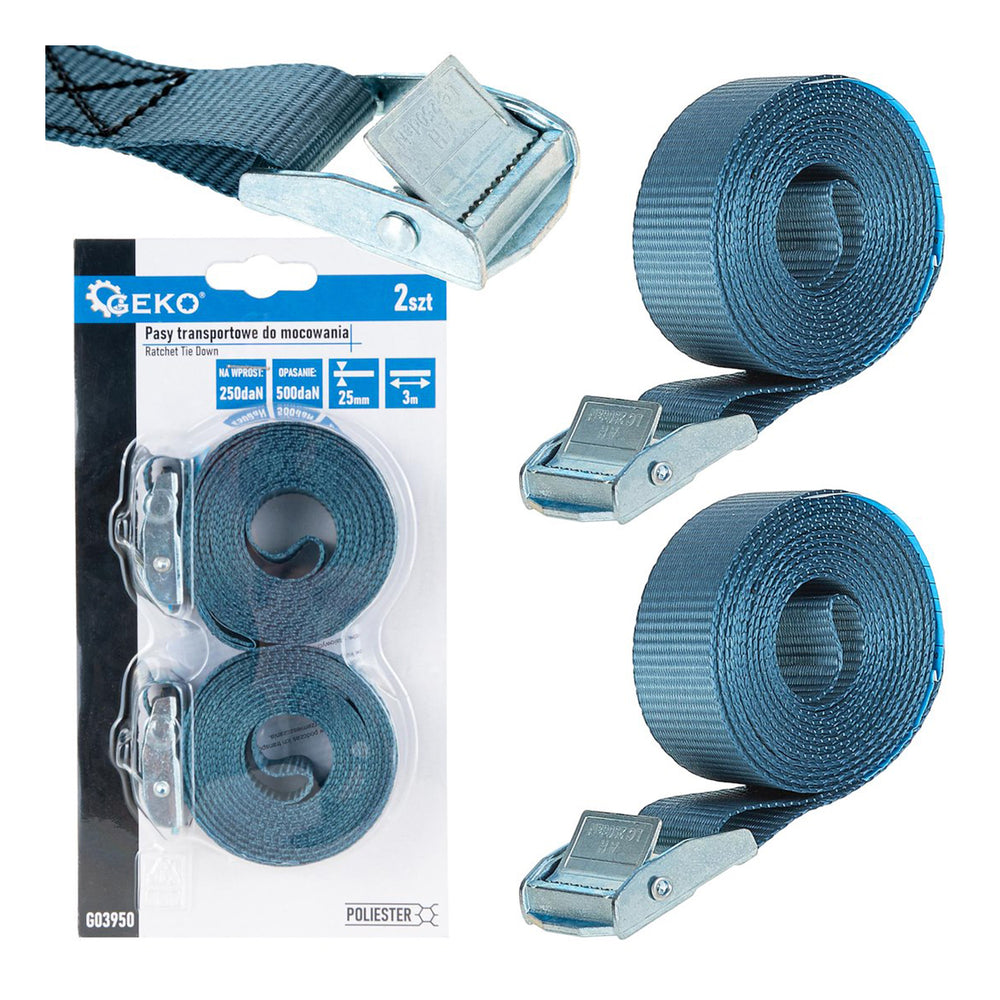 Rögzítő heveder készlet 2 db 25mm x 3m 250kg