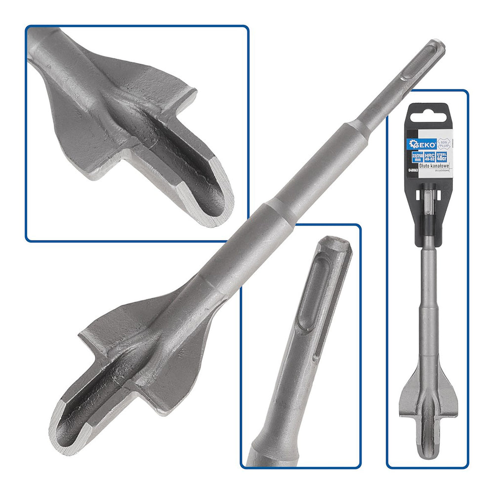 Sds plus véső csatornával 22 x 250 mm GEKO