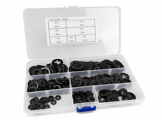 Rögzítő alátét készlet m3-M12 260 db