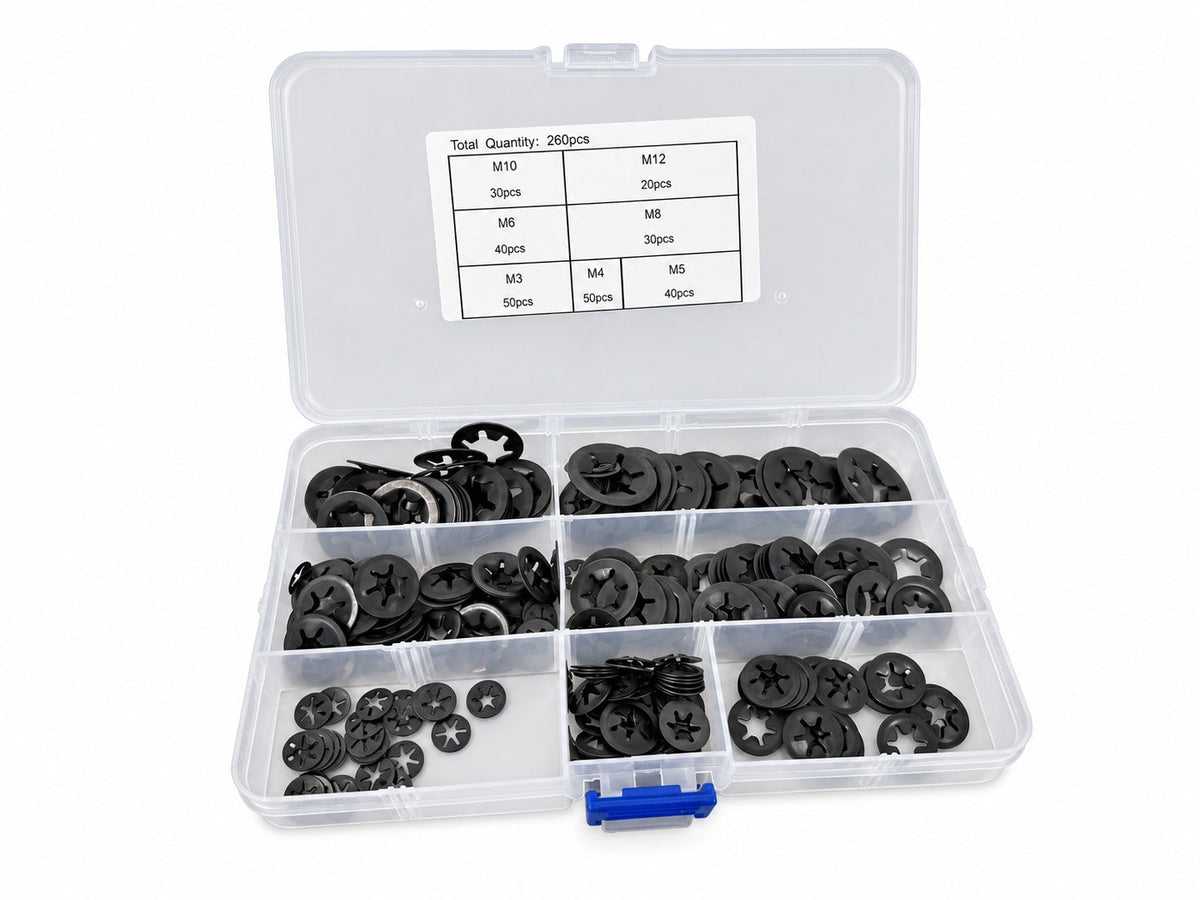 Rögzítő alátét készlet m3-M12 260 db