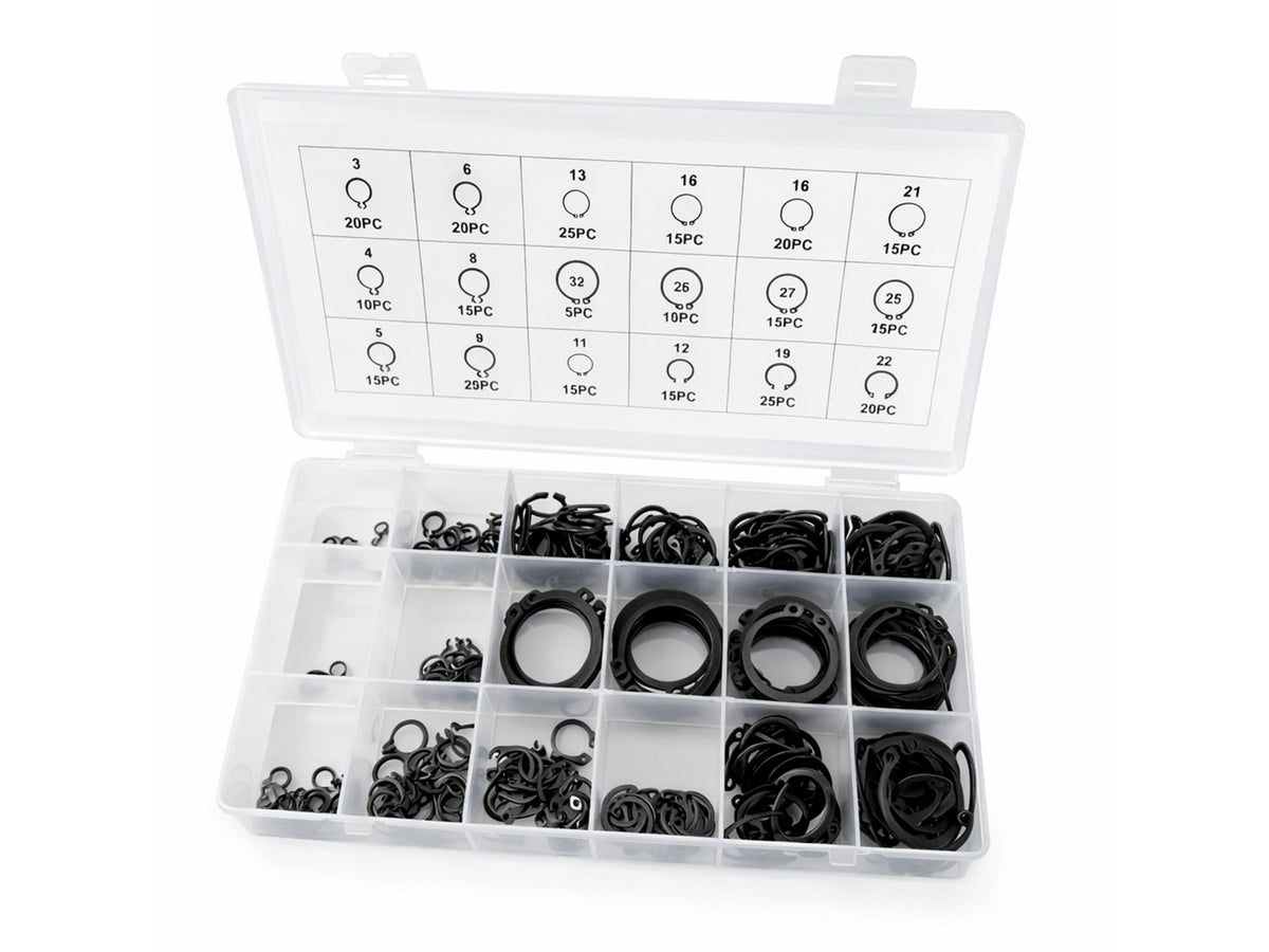 Külső SEEGER biztosíték készlet 300 db GEBO TOOLS