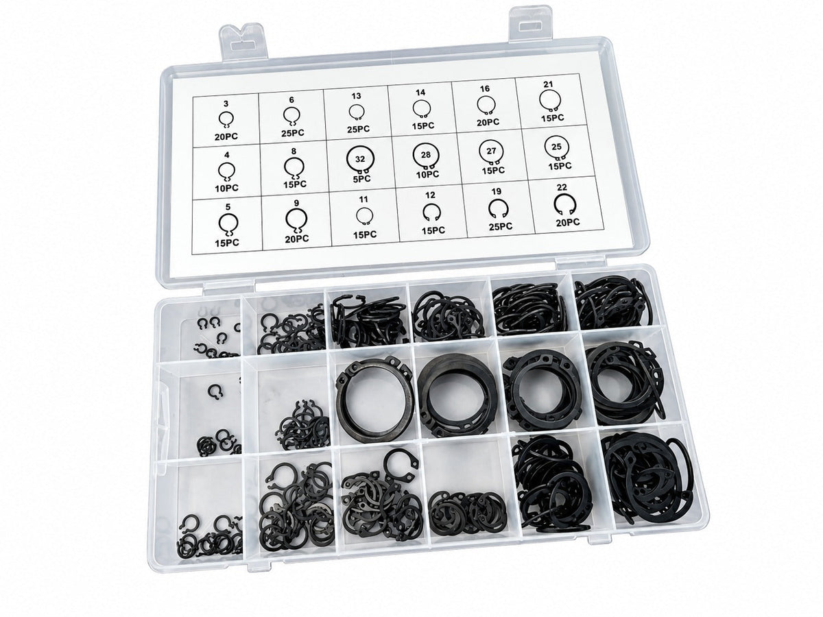 Külső SEEGER biztosíték készlet 300 db GEBO TOOLS