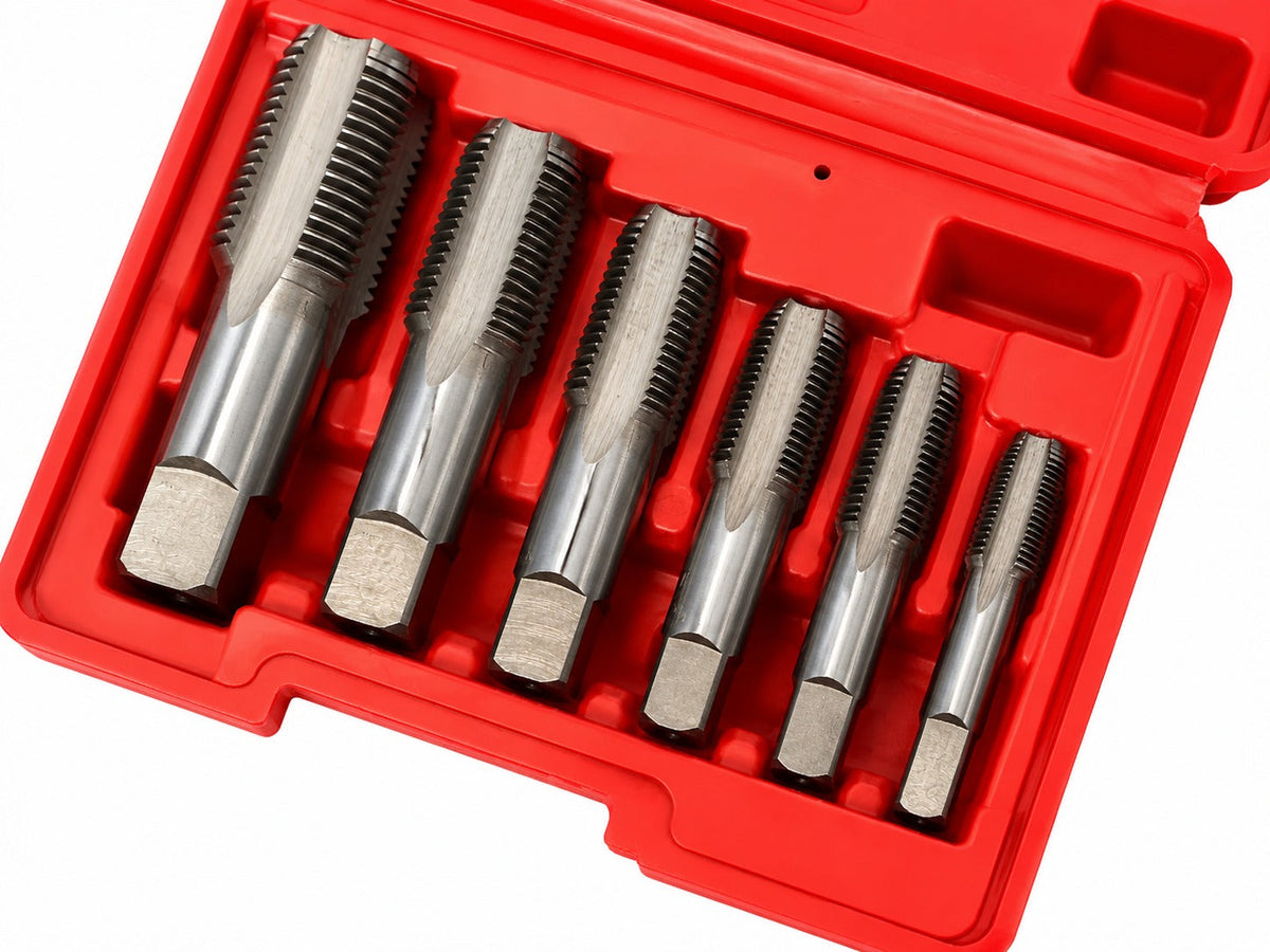 Menetfúró - menetvágó készlet csövekhez 6 db GEBO TOOLS