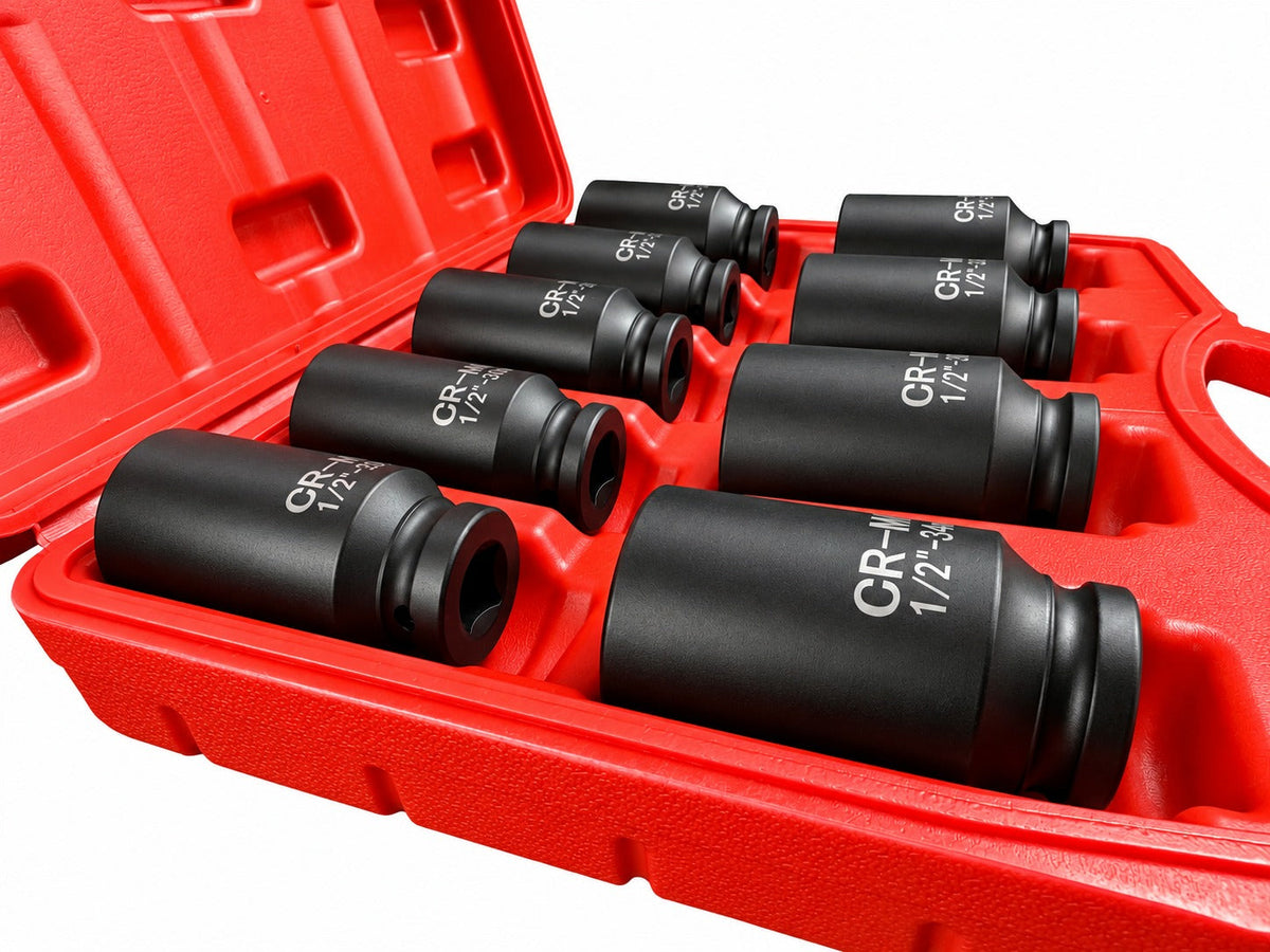 Gépi dugókulcs készlet féltengelyekhez 1/2" 9db 29-38mm psa VAG BMW GEBO TOOLS