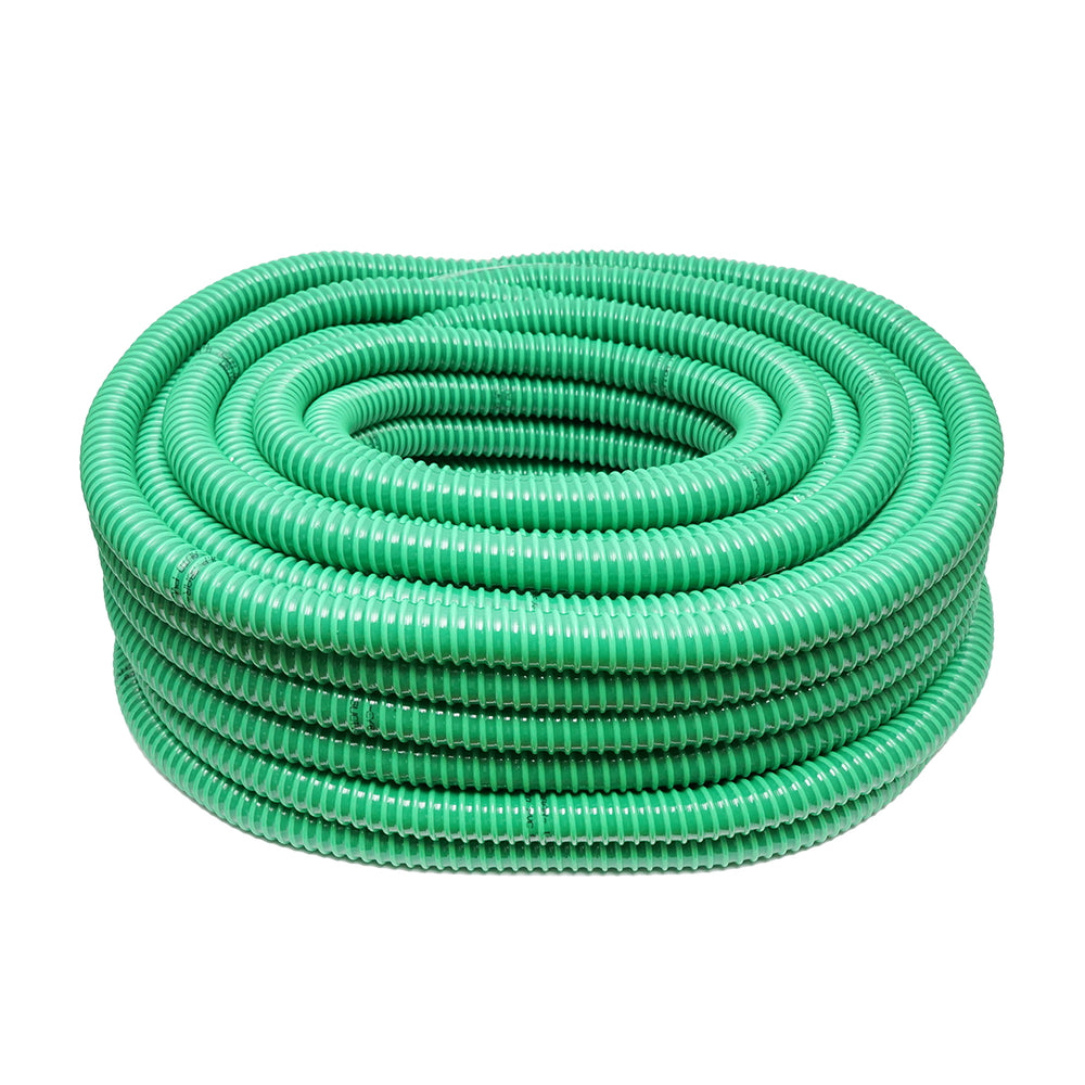 Spc vetőgéphez spirálmerevítésű tömlő, 50 méteres tekercs, zöld, belső átmérő 35 mm / vASTAgság 3 mm