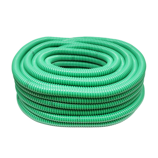 SPC vetőgéphez spirálmerevítésű tömlő, 50 méteres tekercs, zöld, belső átmérő 35 mm / vastagság 3 mm