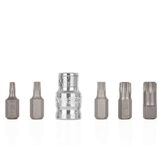Spline bitkészlet adapterrel m5-M12 6 db GEKO
