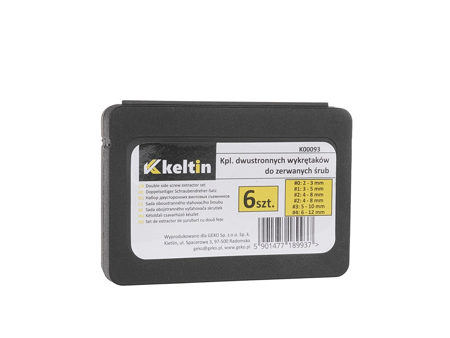 Sérült csavar eltávolító készlet 6 db