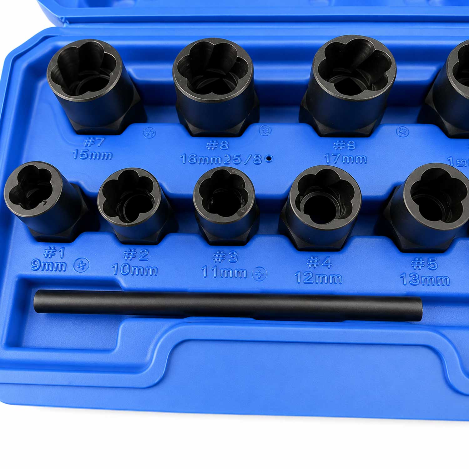 Sérült csavarhoz dugókulcs készlet 9-19 mm 11 db GEBO TOOLS
