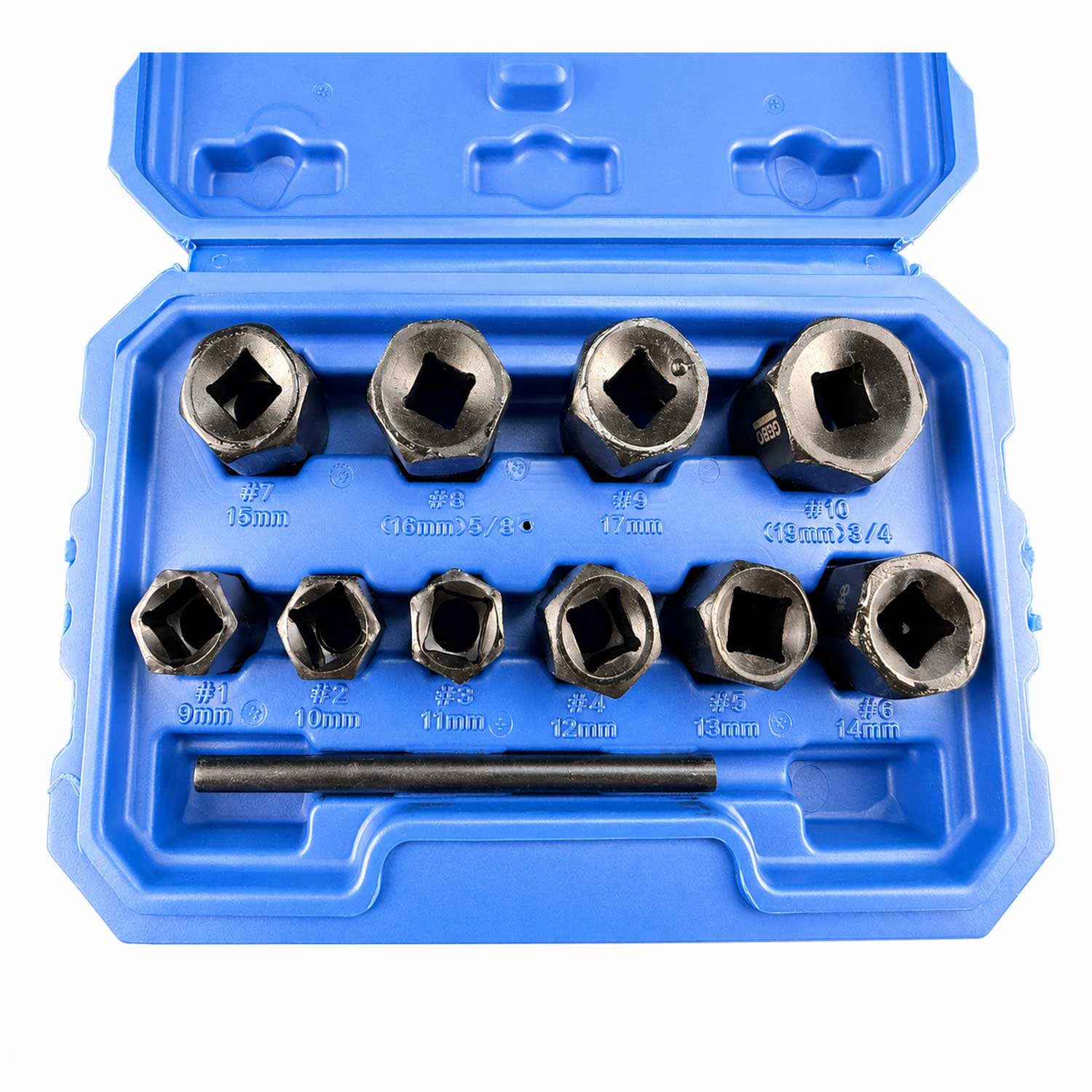 Sérült csavarhoz dugókulcs készlet 9-19 mm 11 db GEBO TOOLS