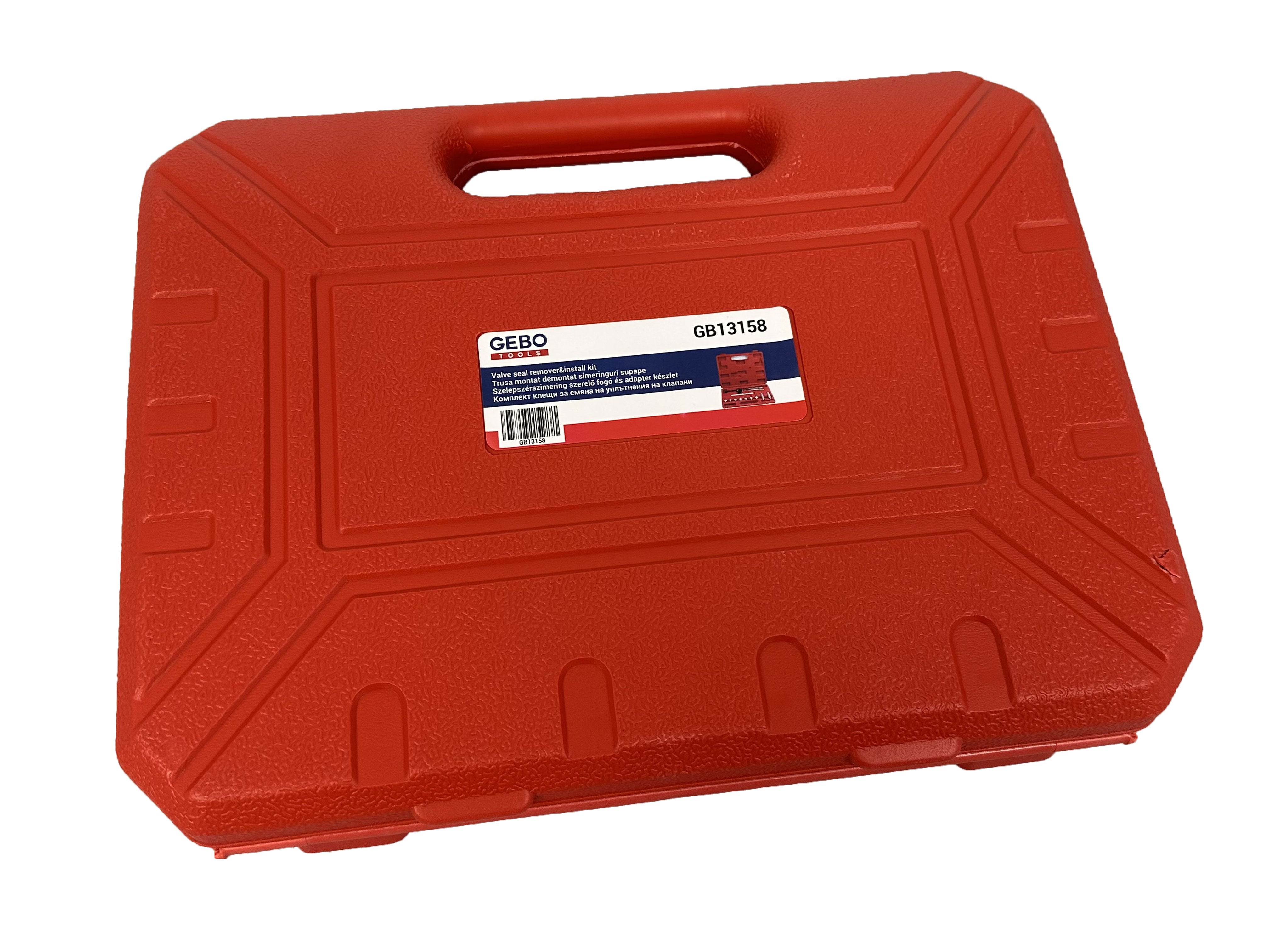 Szelepszárszimering szerelő fogó és adapter készlet 11 db GEBO TOOLS