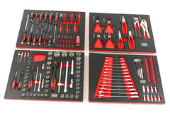 Szerszámos szekrény – szerszámos kocsi modul készlet 4 db 154 db – HBM MACHINES, hollandia – méretek: 39 x 54,5 cm