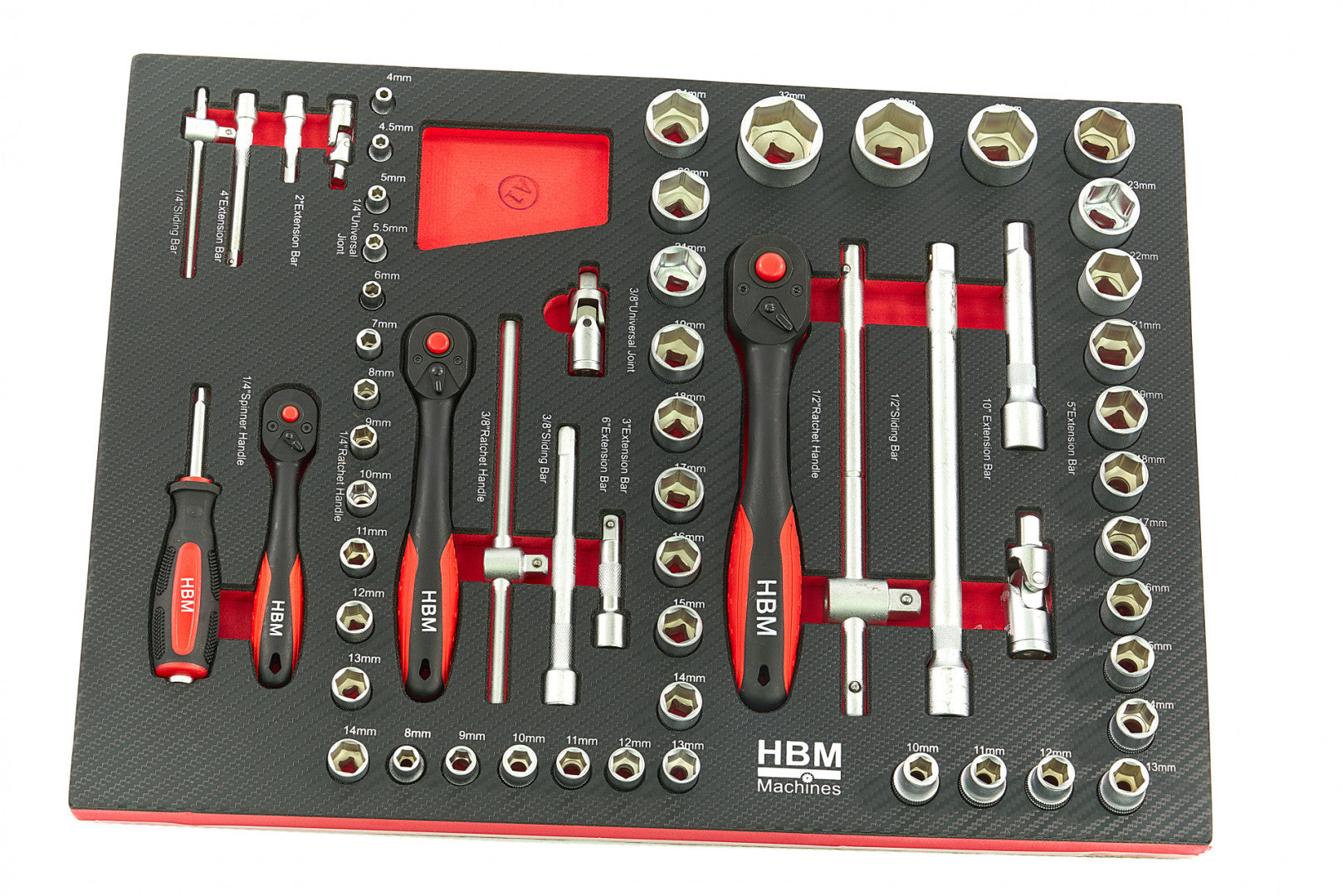 Szerszámos szekrény – szerszámos kocsi modul készlet 4 db 154 db – HBM MACHINES, hollandia – méretek: 39 x 54,5 cm