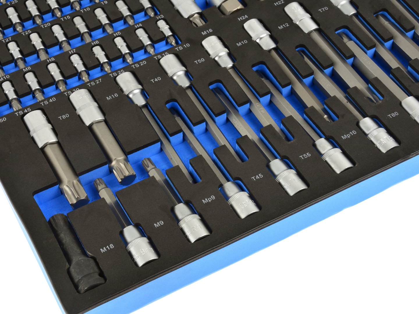Szerszámos szekrény – szerszámos kocsi tálca TORX bit készlettel 102 db GEKO