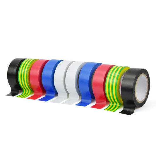 Szigetelőszalag készlet 19 mm x 0,13 mm x 10 m 10 db GEKO