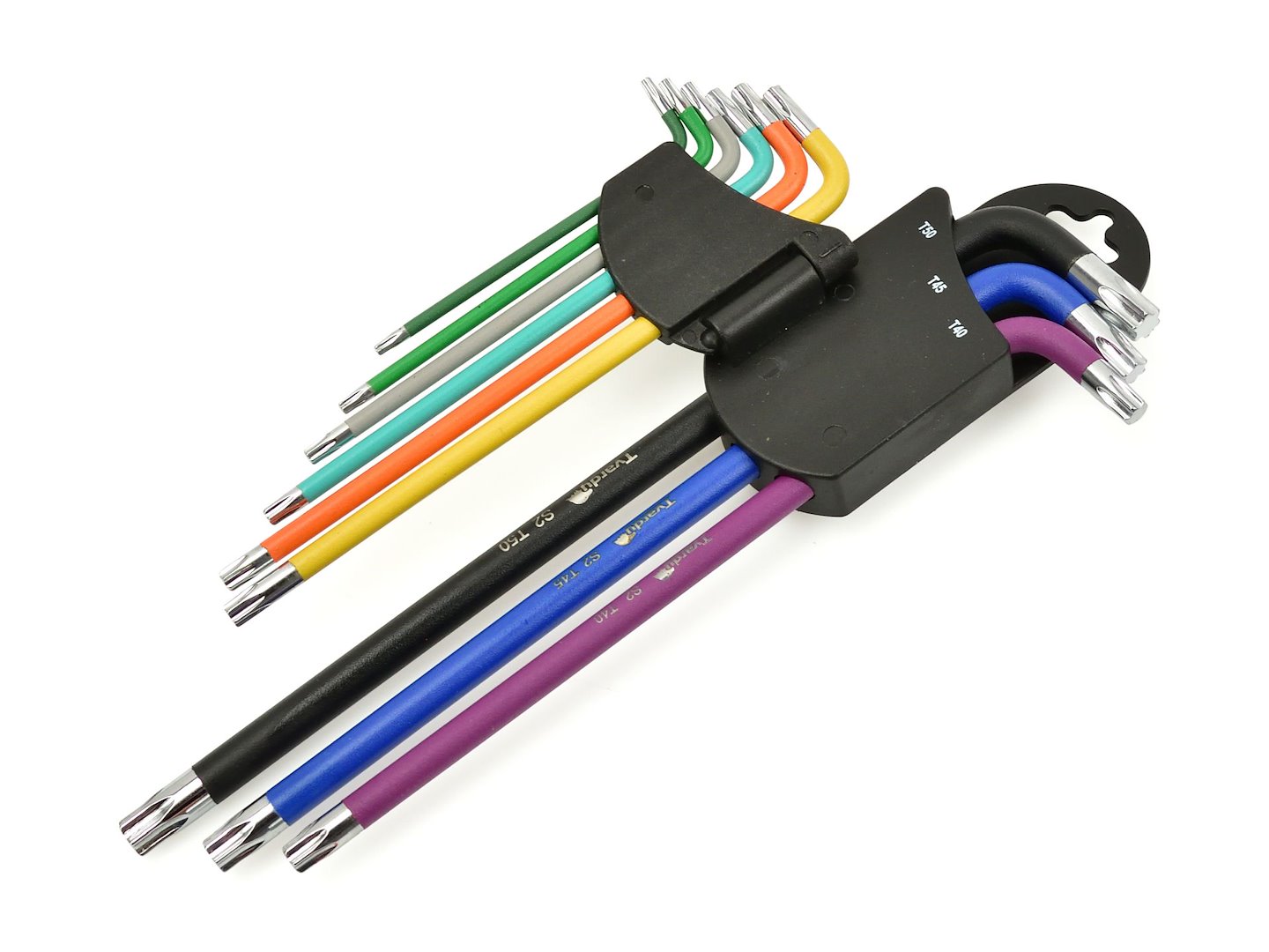 Színes TORX l-kulcs készlet 9 db TVARDY