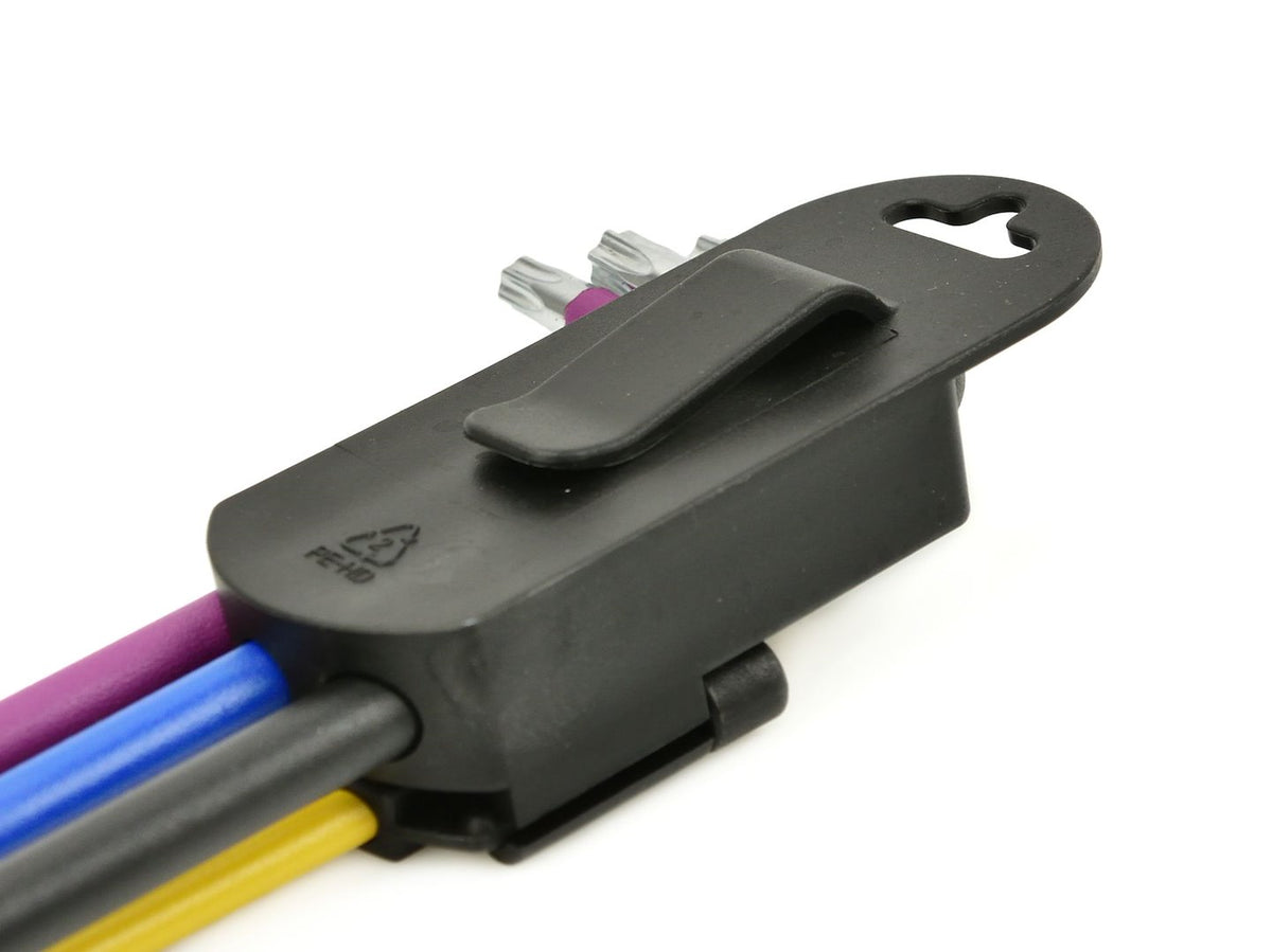 Színes TORX l-kulcs készlet 9 db TVARDY