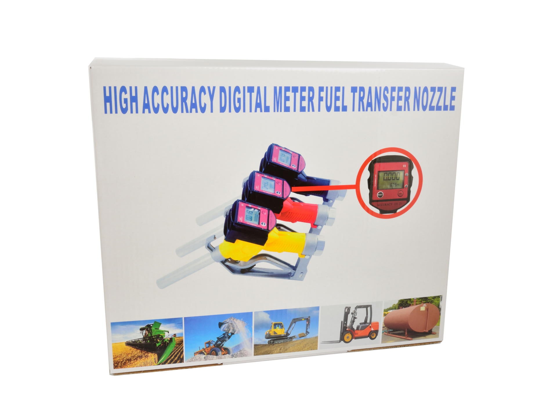Tankoló pisztoly LCD digitális kijelzővel 1" BSP dízel olaj szivattyúhoz