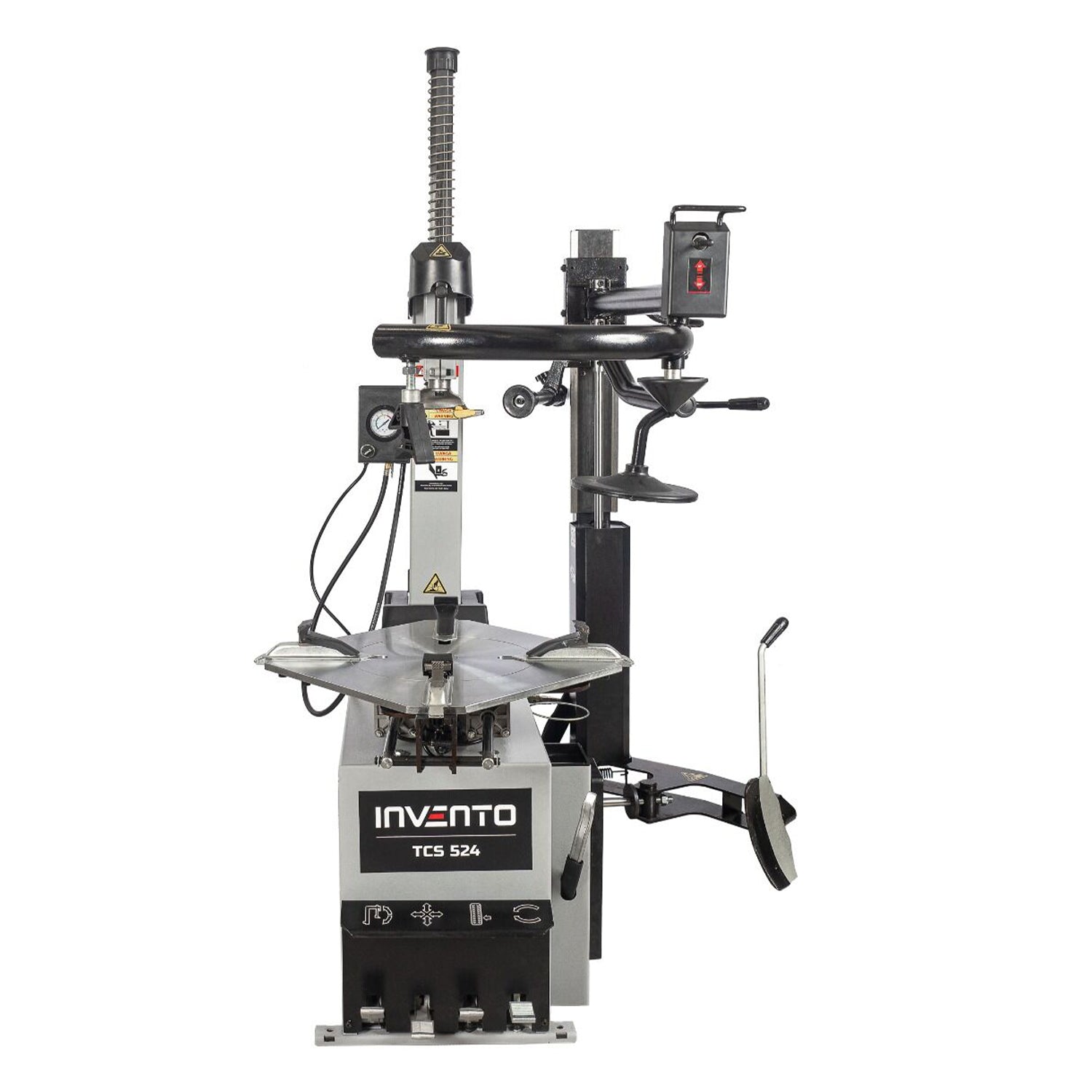 AUTOMATA GUMISZERELŐ – KERÉKSZERELŐ GÉP BEÉPÍTETT RUNFLAT SEGÉDKARRAL 24” 380 V INVENTO