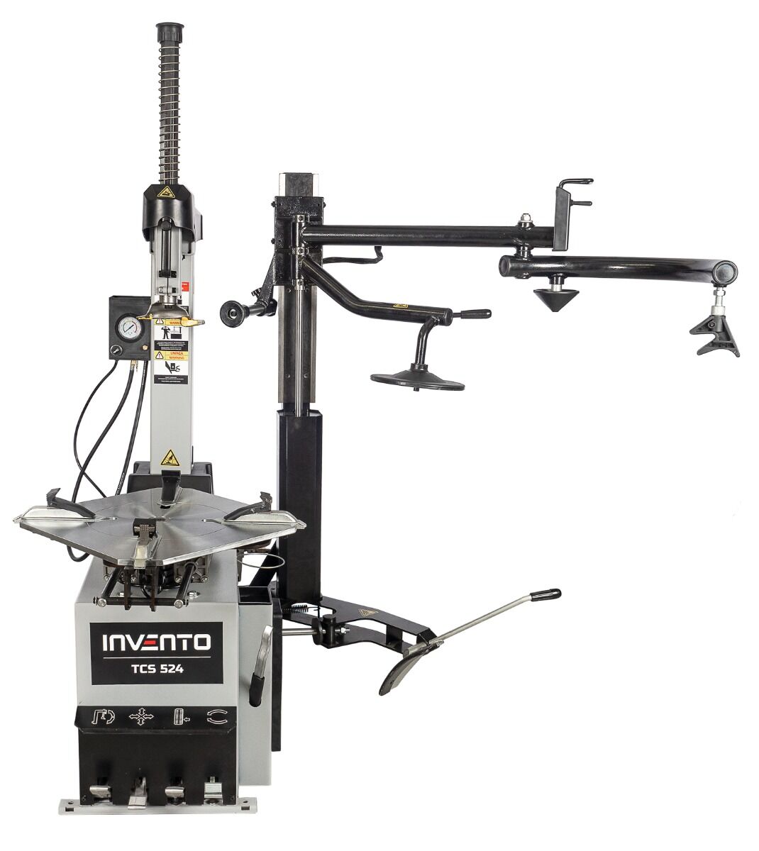 AUTOMATA GUMISZERELŐ – KERÉKSZERELŐ GÉP BEÉPÍTETT RUNFLAT SEGÉDKARRAL 24” 380 V INVENTO