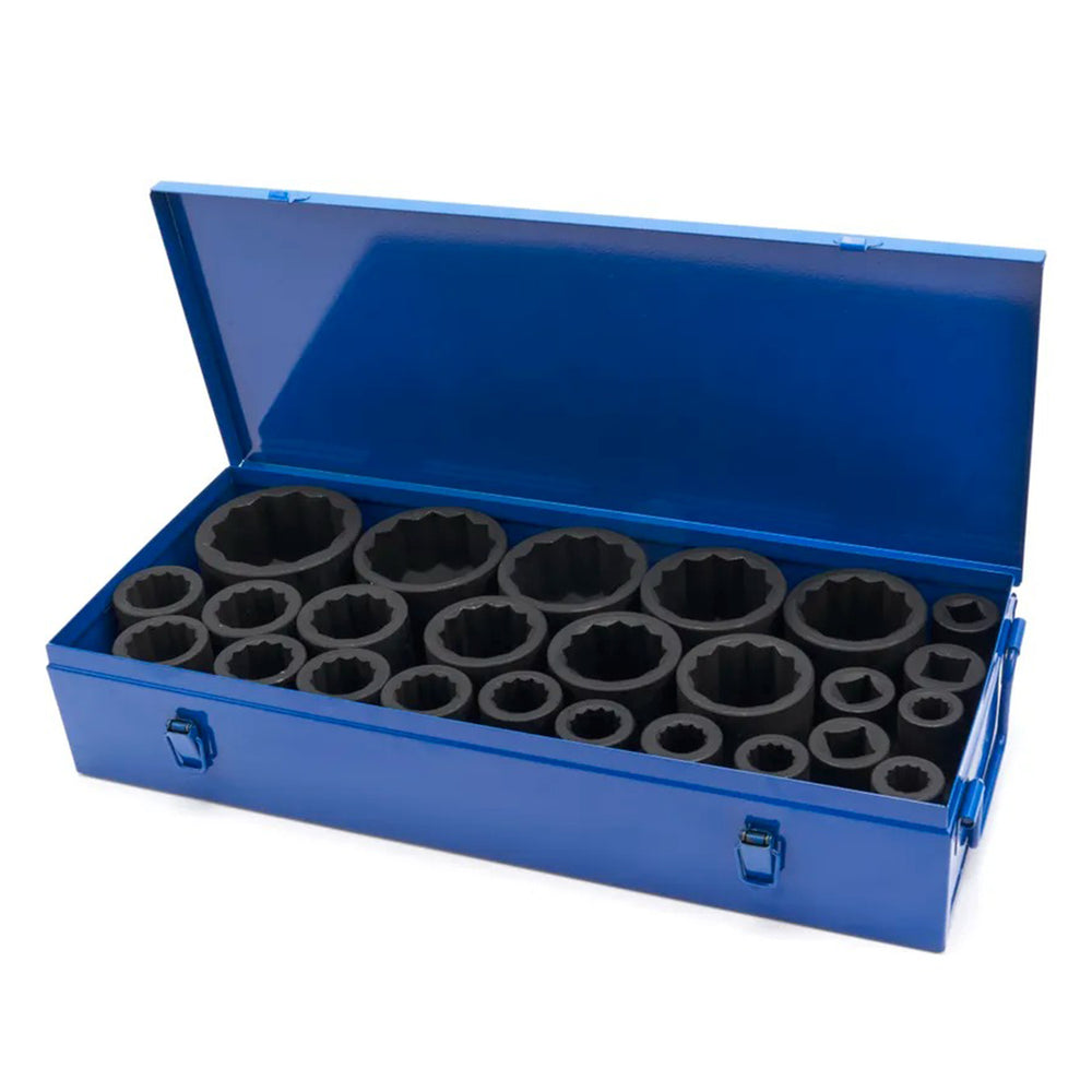 Tizenkétszögű gépi dugókulcs készlet, csillag profil, 17–75 mm HBM