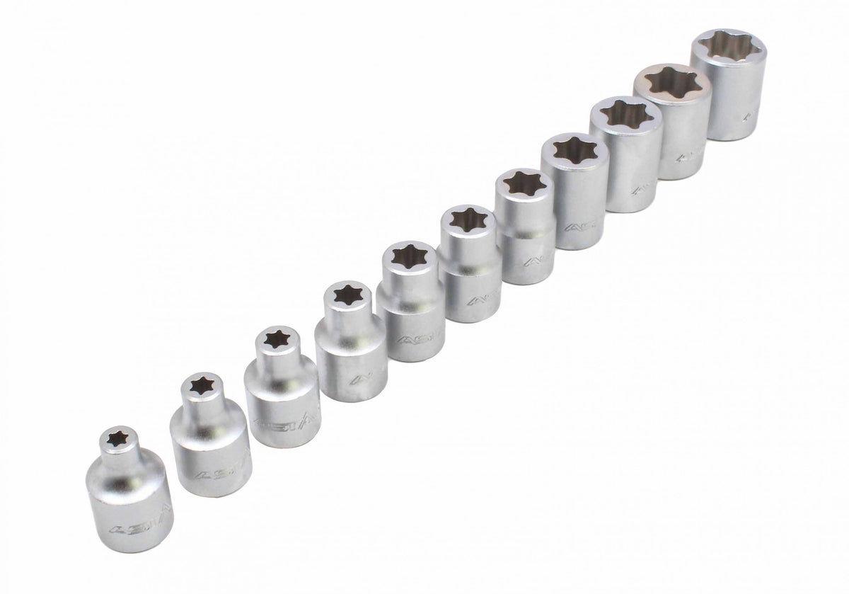 Torx 3/8 e6-e20 dugókulcs készlet 11 db