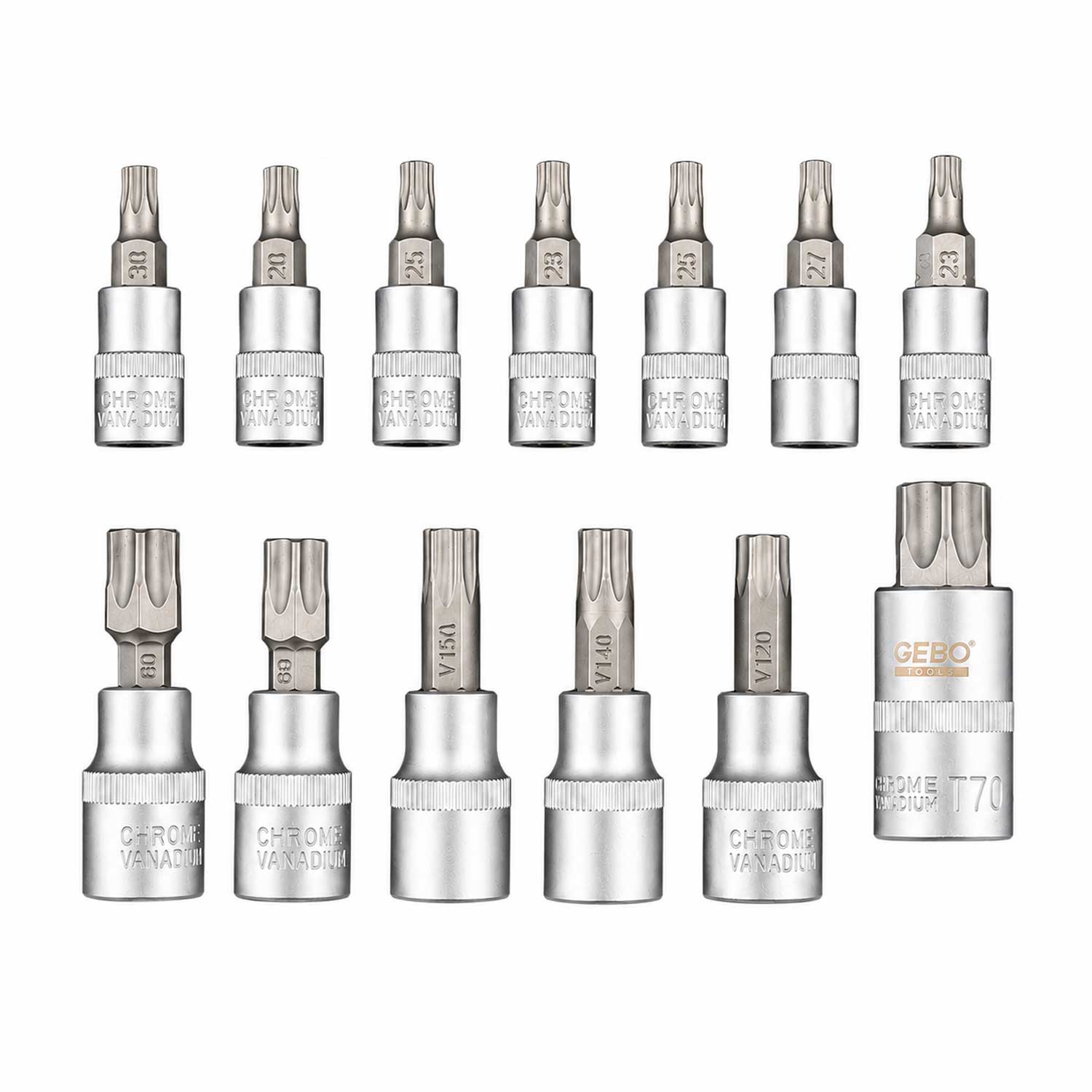 Torx bit készlet ts8-ts60 12 db GEBO TOOLS