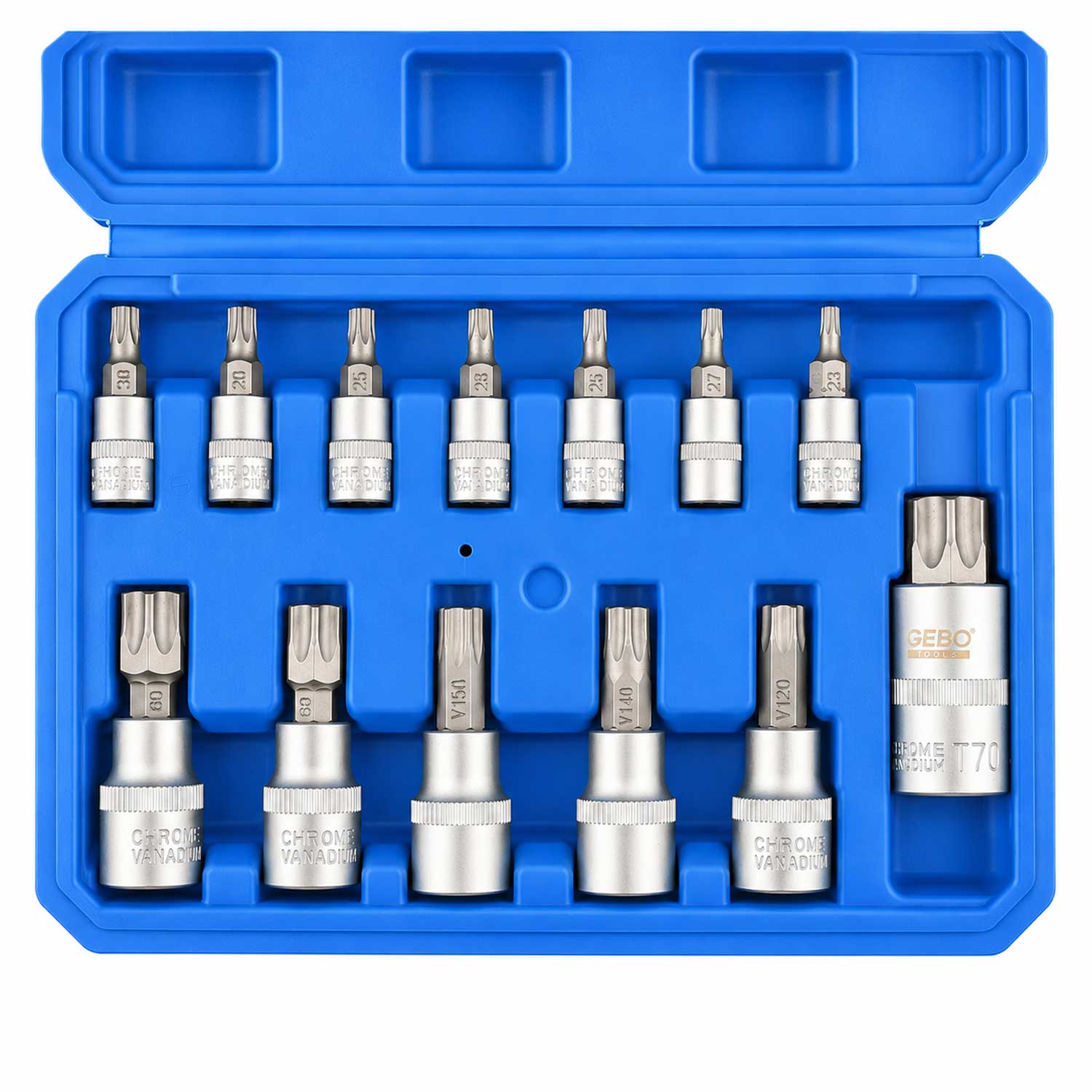 Torx bit készlet ts8-ts60 12 db GEBO TOOLS
