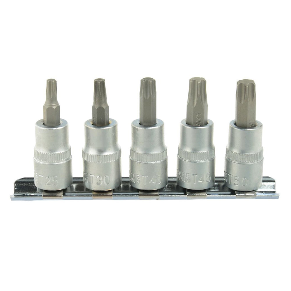 Torx bit kulcs készlet t25–t50 3/8" CRV 5 db GEKO