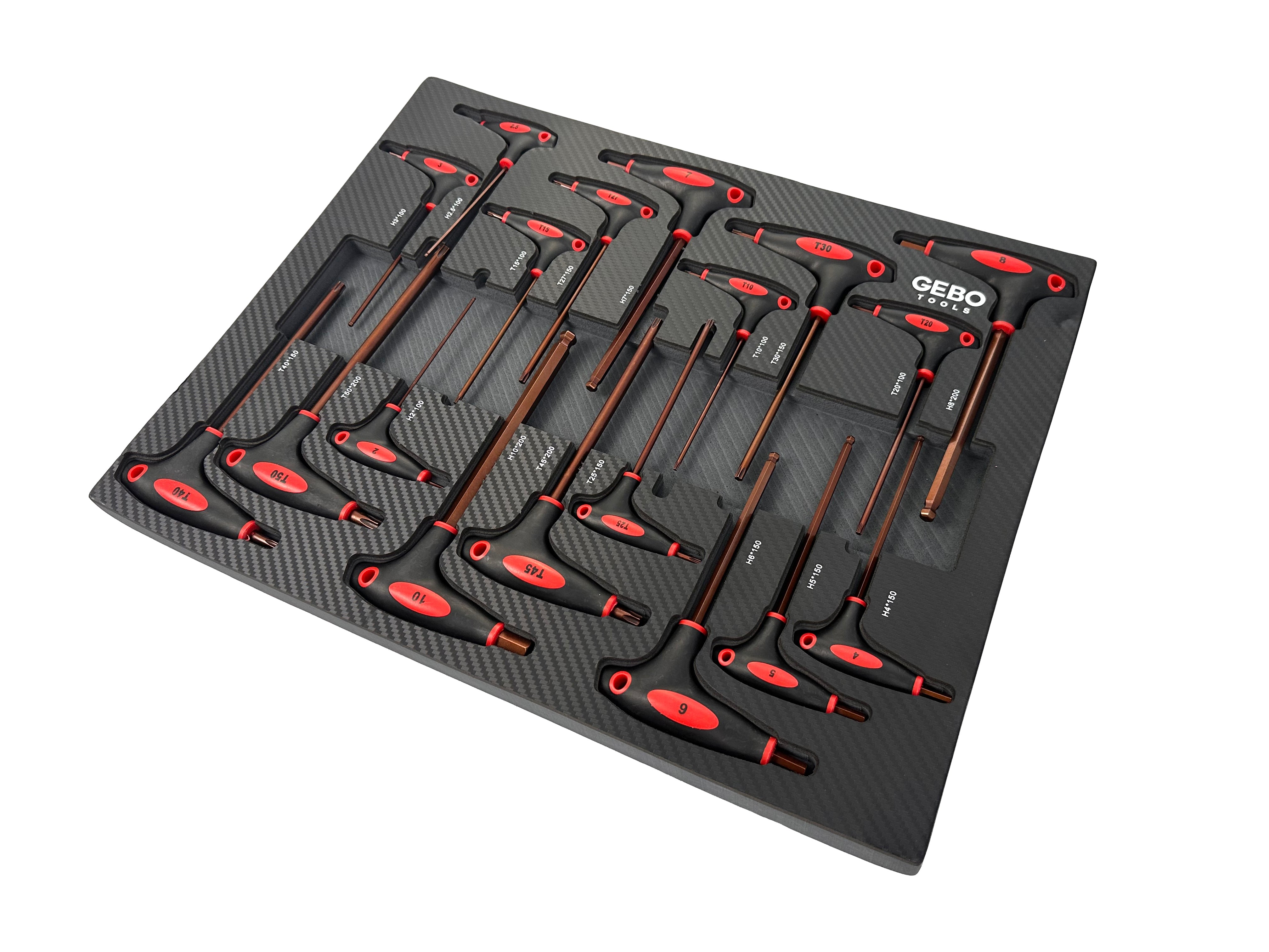 Torx imbus szekrény modul t fogantyúval 18 db GEBO TOOLS