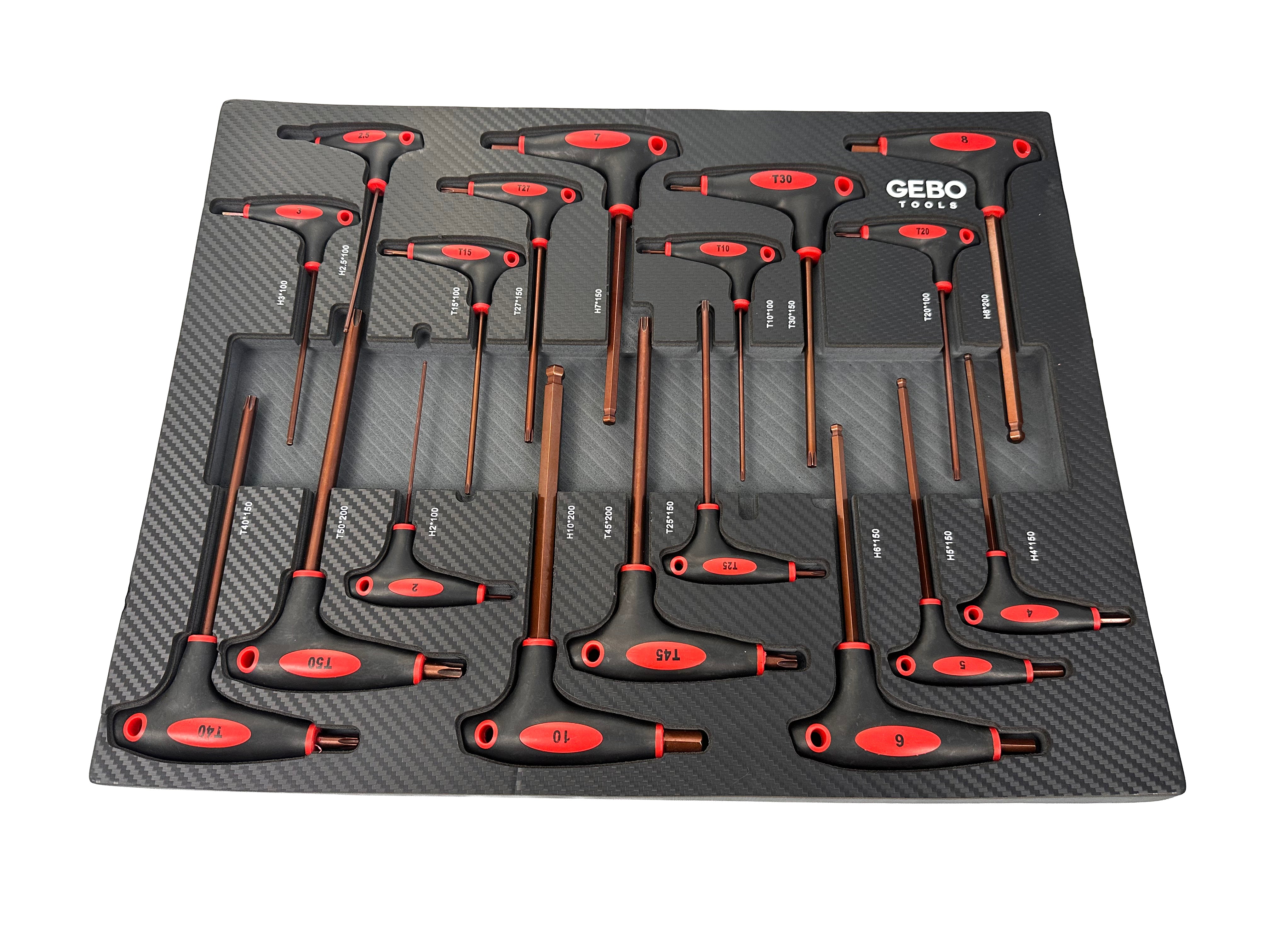 Torx imbus szekrény modul t fogantyúval 18 db GEBO TOOLS