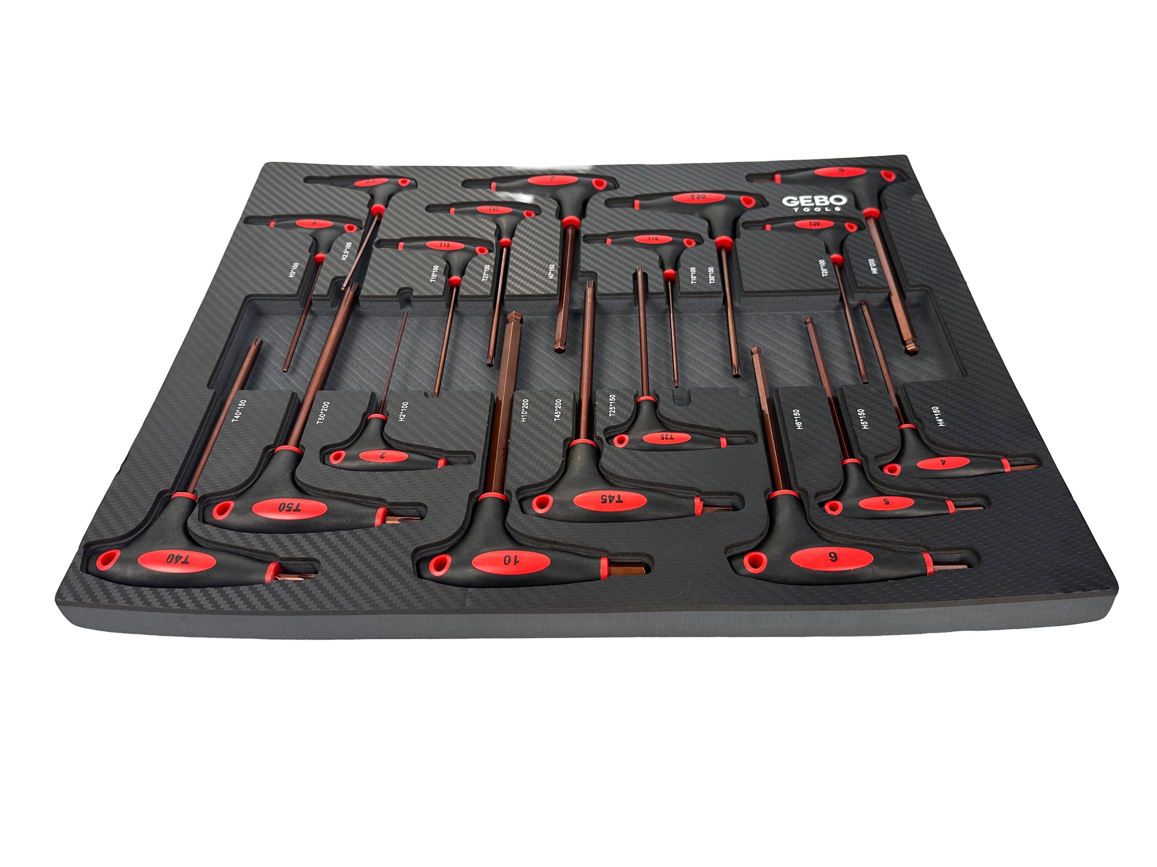 Torx imbus szekrény modul t fogantyúval 18 db GEBO TOOLS