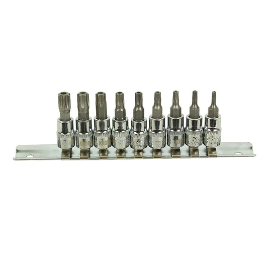 Torx készlet 1/4" 9 db t10-t50 KROFTOOLS