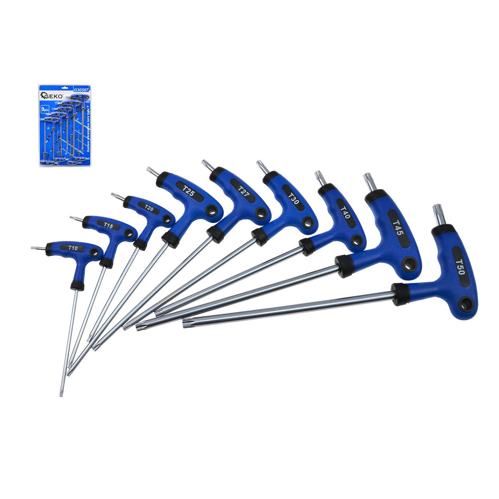 Torx kulcs készlet l fogantyúval t10-t50 9 db