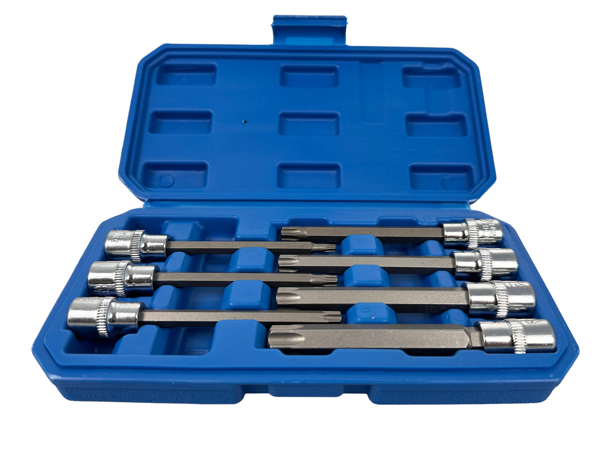 Extra hosszú TORX bit készlet 3/8" 7 db