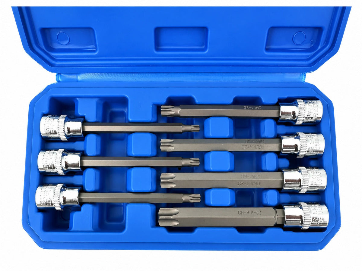 Extra hosszú TORX bit készlet 3/8" 7 db