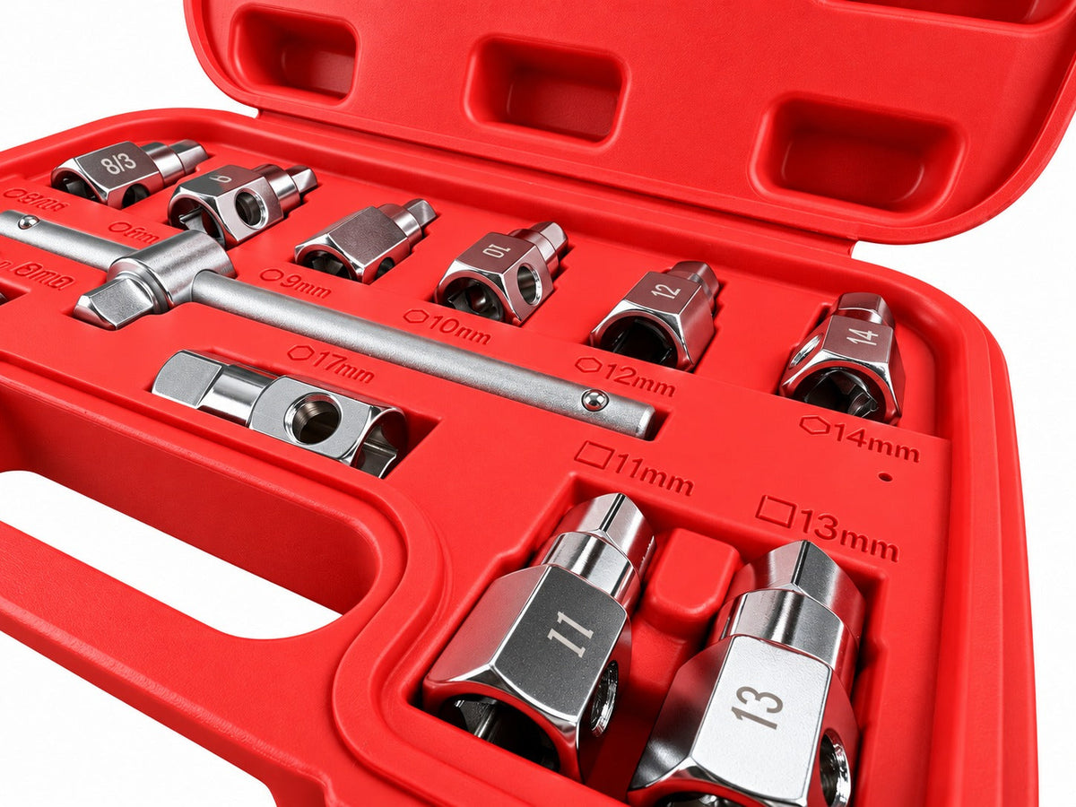 Olajleeresztő csavar kulcs készlet 12 db GEBO TOOLS